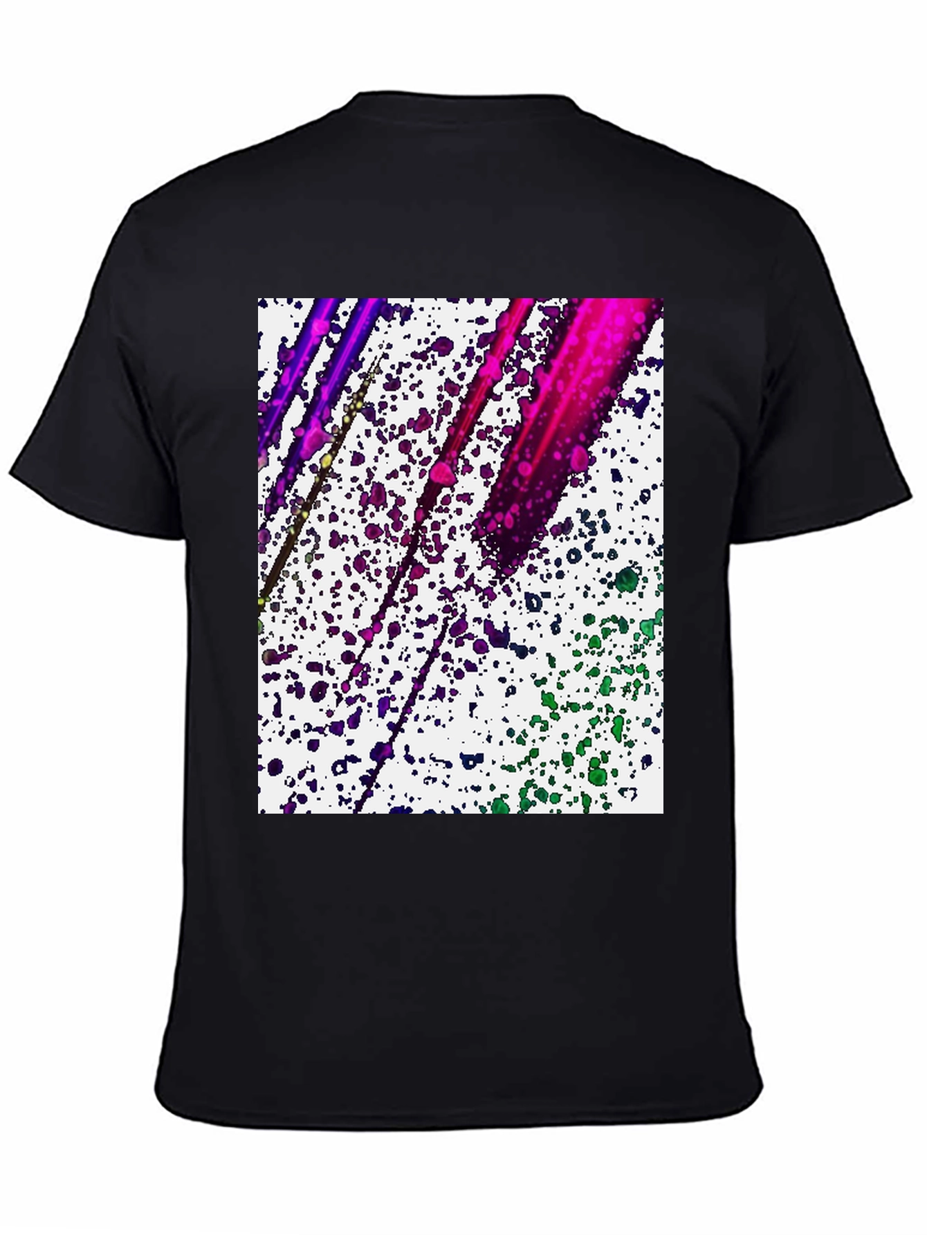 Abstract Paint Splatter Graphic Tee - Modern Art Shirt