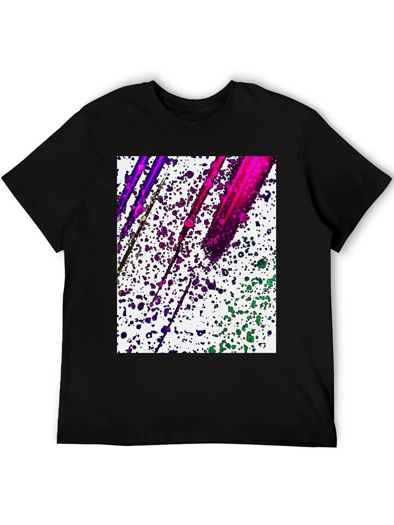 Abstract Paint Splatter Graphic Tee - Modern Art Shirt