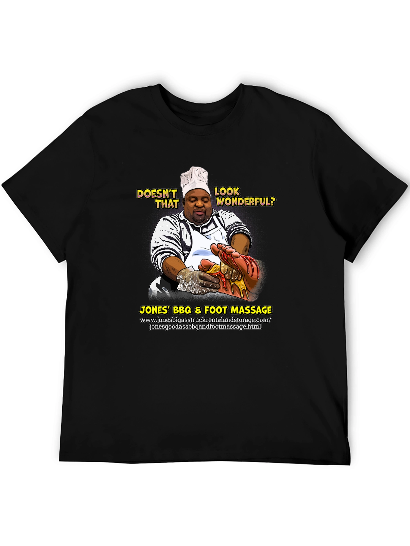 Jones BBQ & Foot Massage Funny T-Shirt