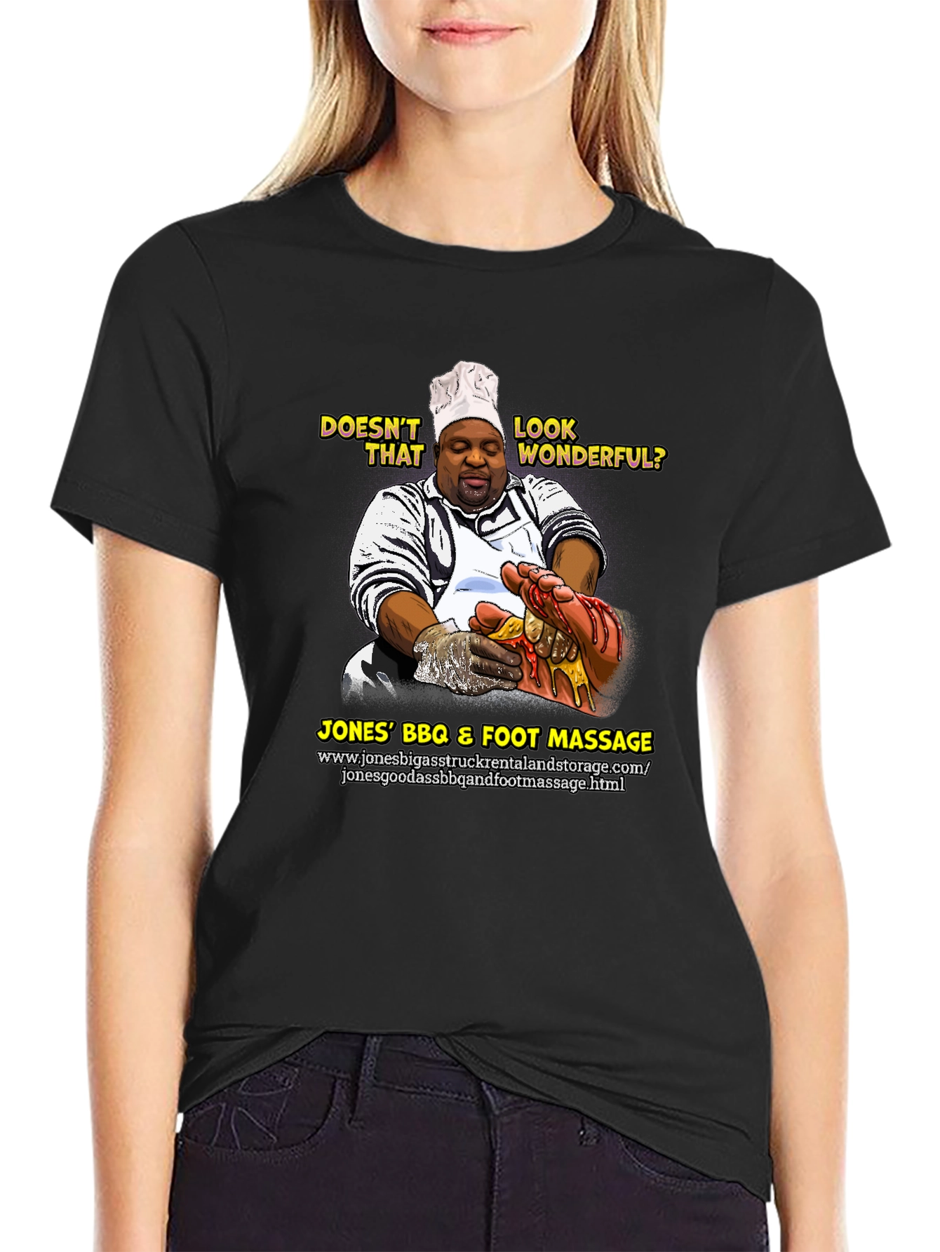 Jones BBQ & Foot Massage Funny T-Shirt