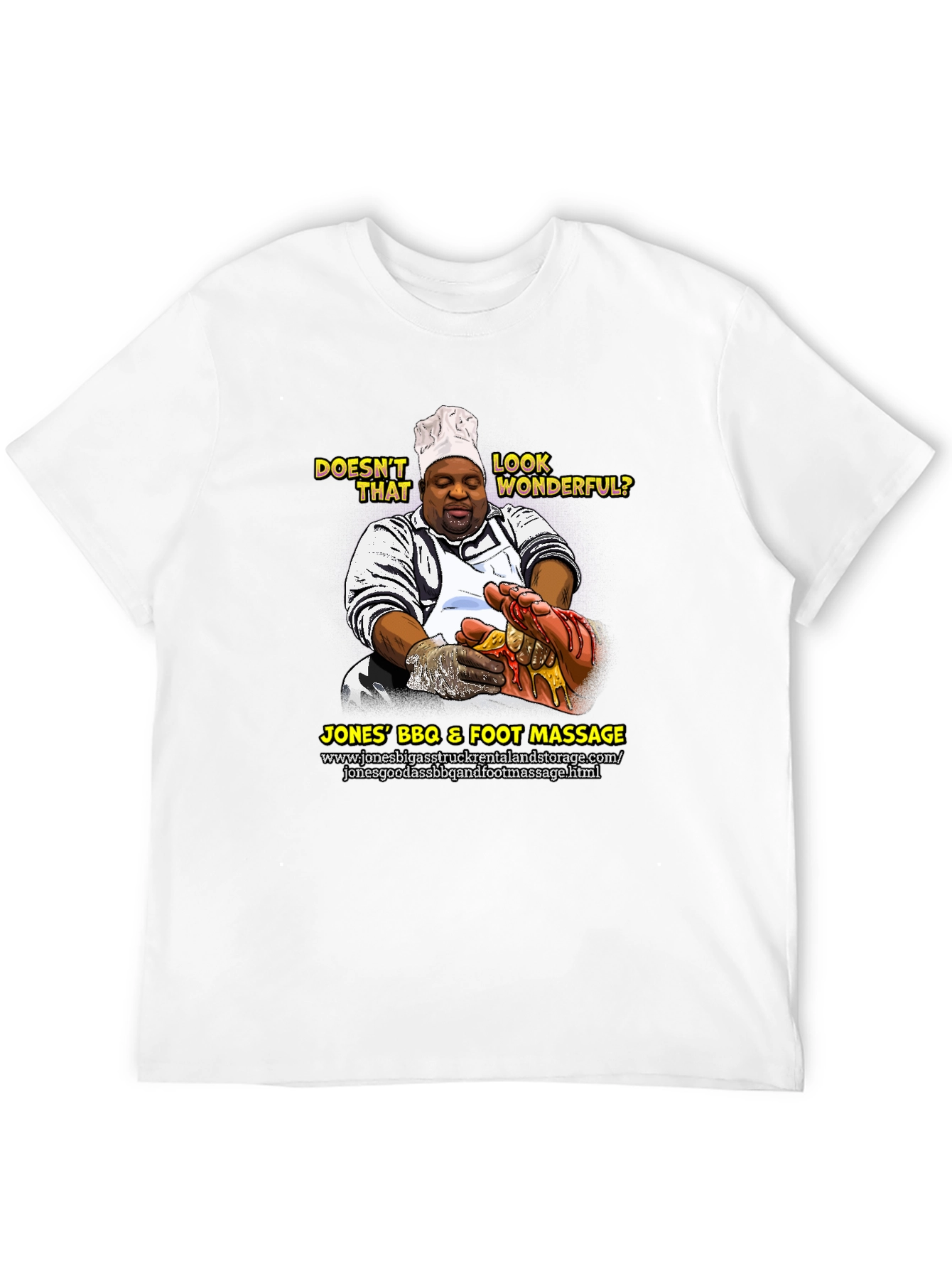 Jones BBQ & Foot Massage Funny T-Shirt