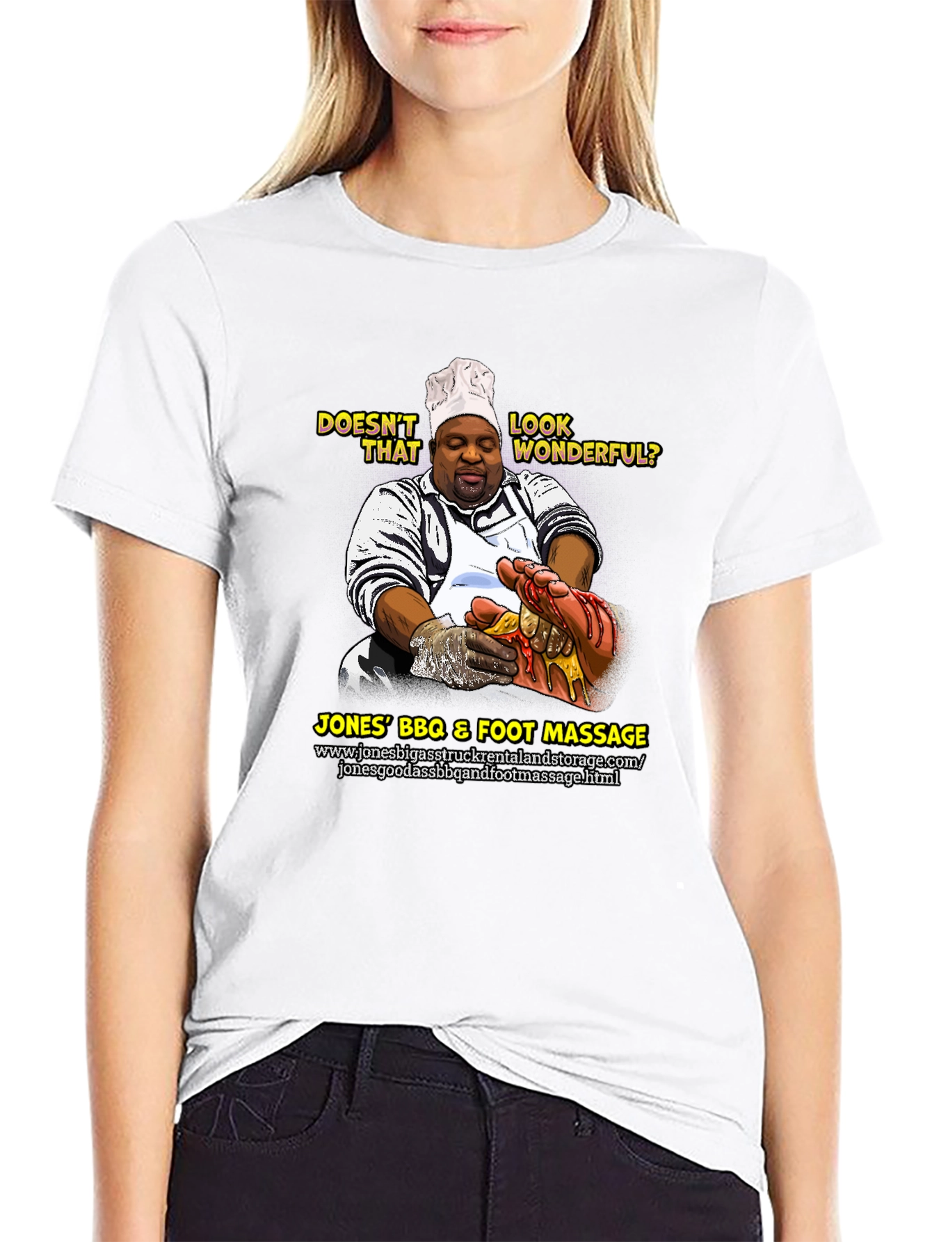 Jones BBQ & Foot Massage Funny T-Shirt