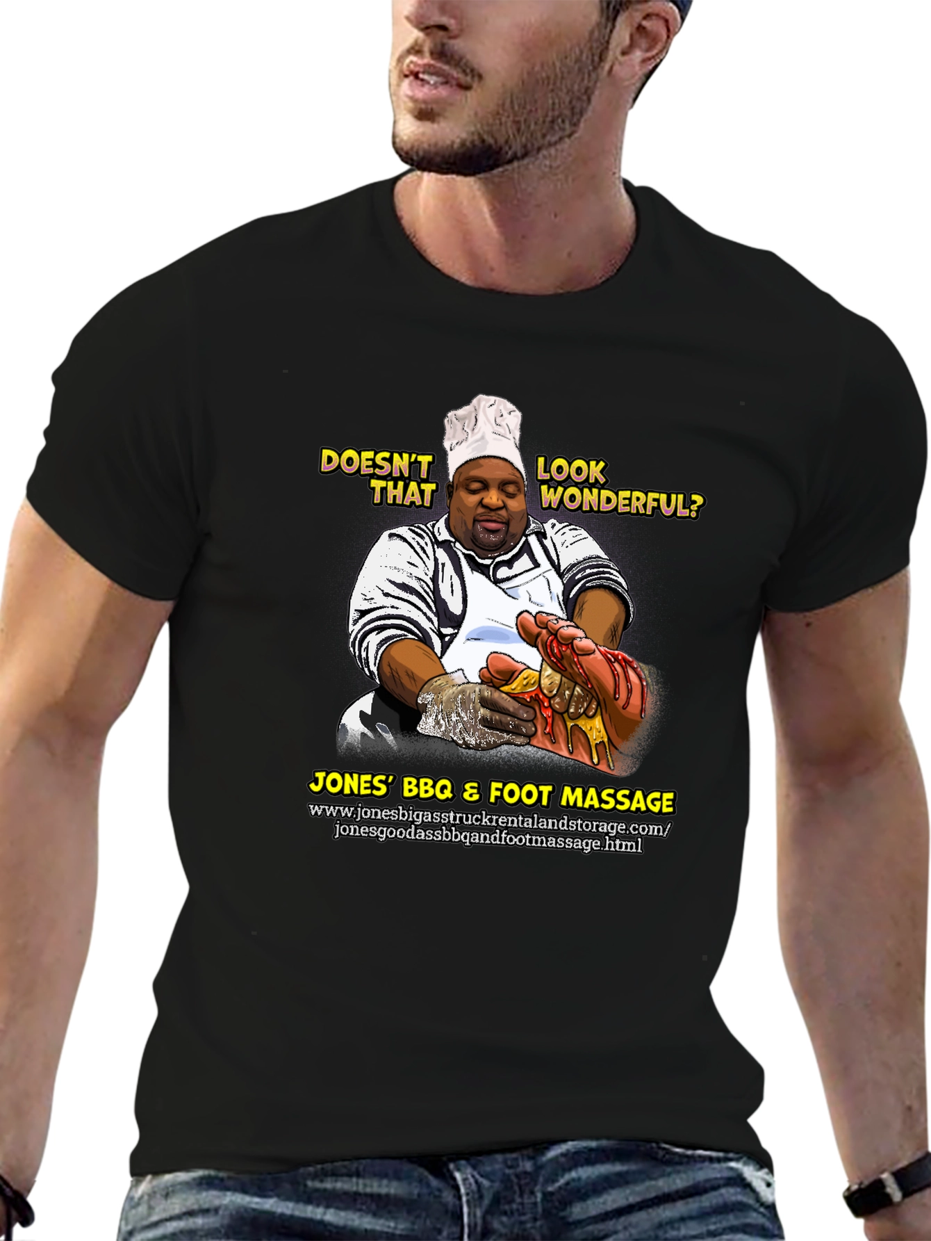 Jones BBQ & Foot Massage Funny T-Shirt