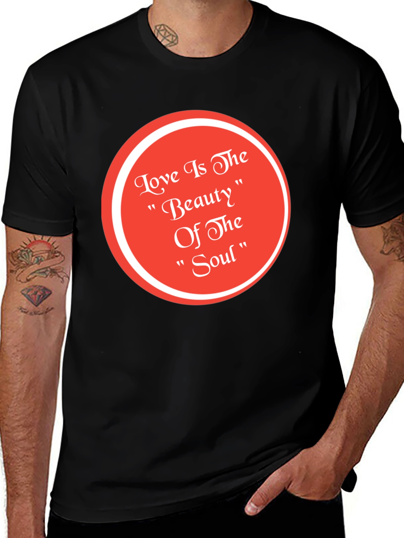 Love Is The Beauty of The Soul Black T-Shirt