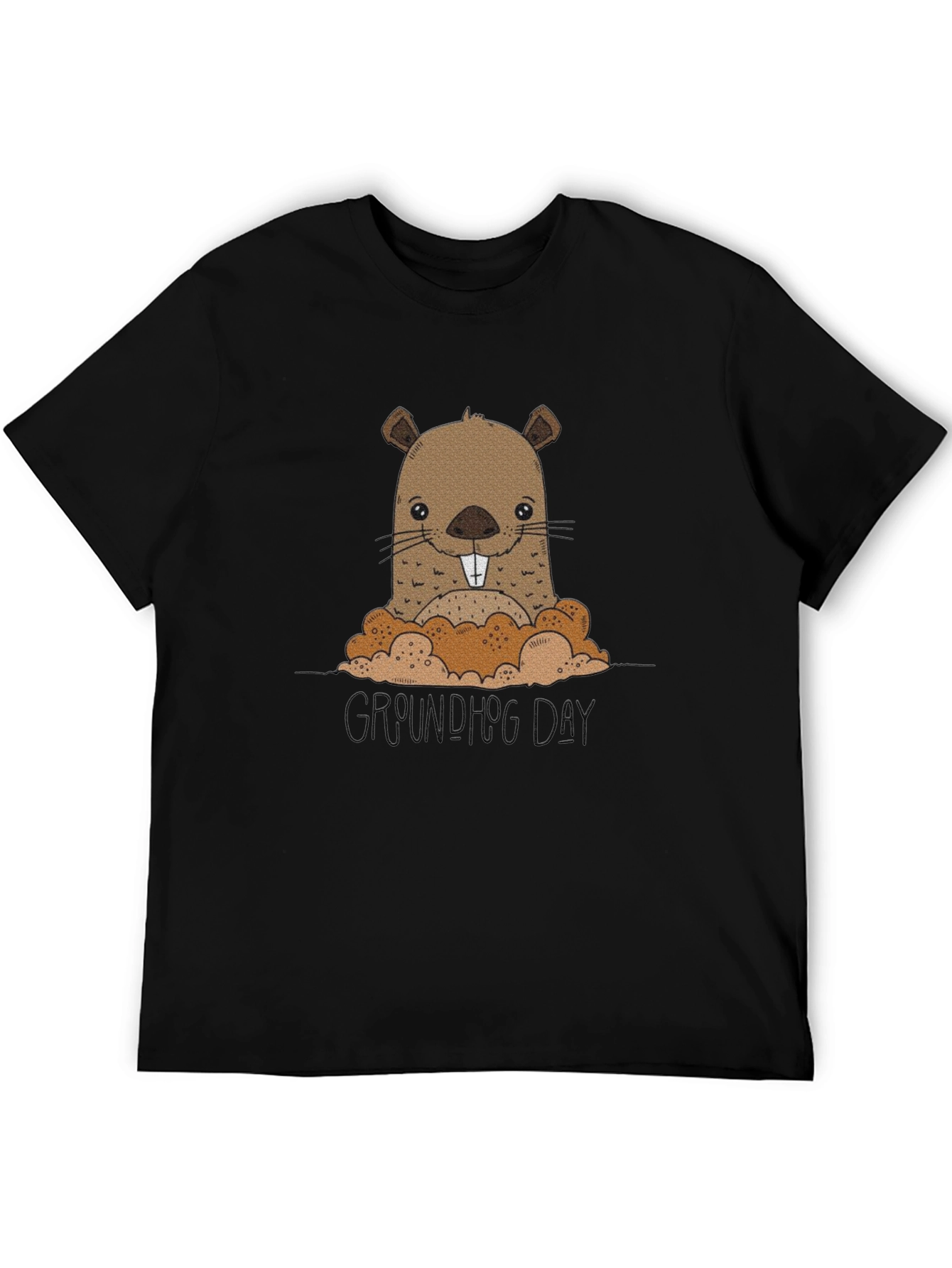 Groundhog Day T-Shirt: Cute Cartoon Design