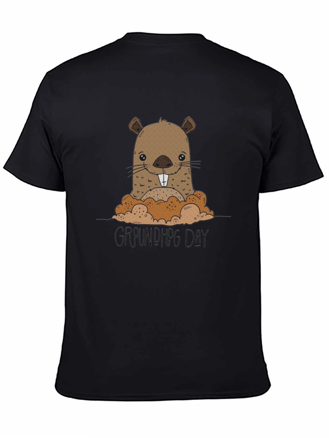 Groundhog Day T-Shirt: Cute Cartoon Design