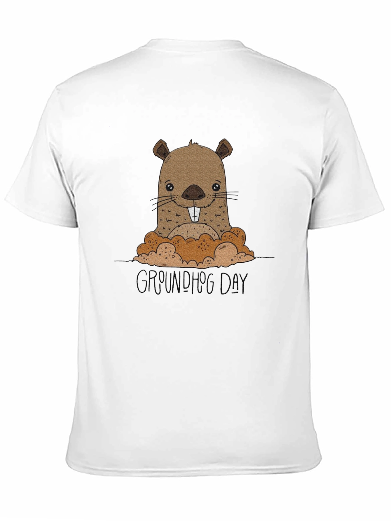 Groundhog Day T-Shirt: Cute Cartoon Design
