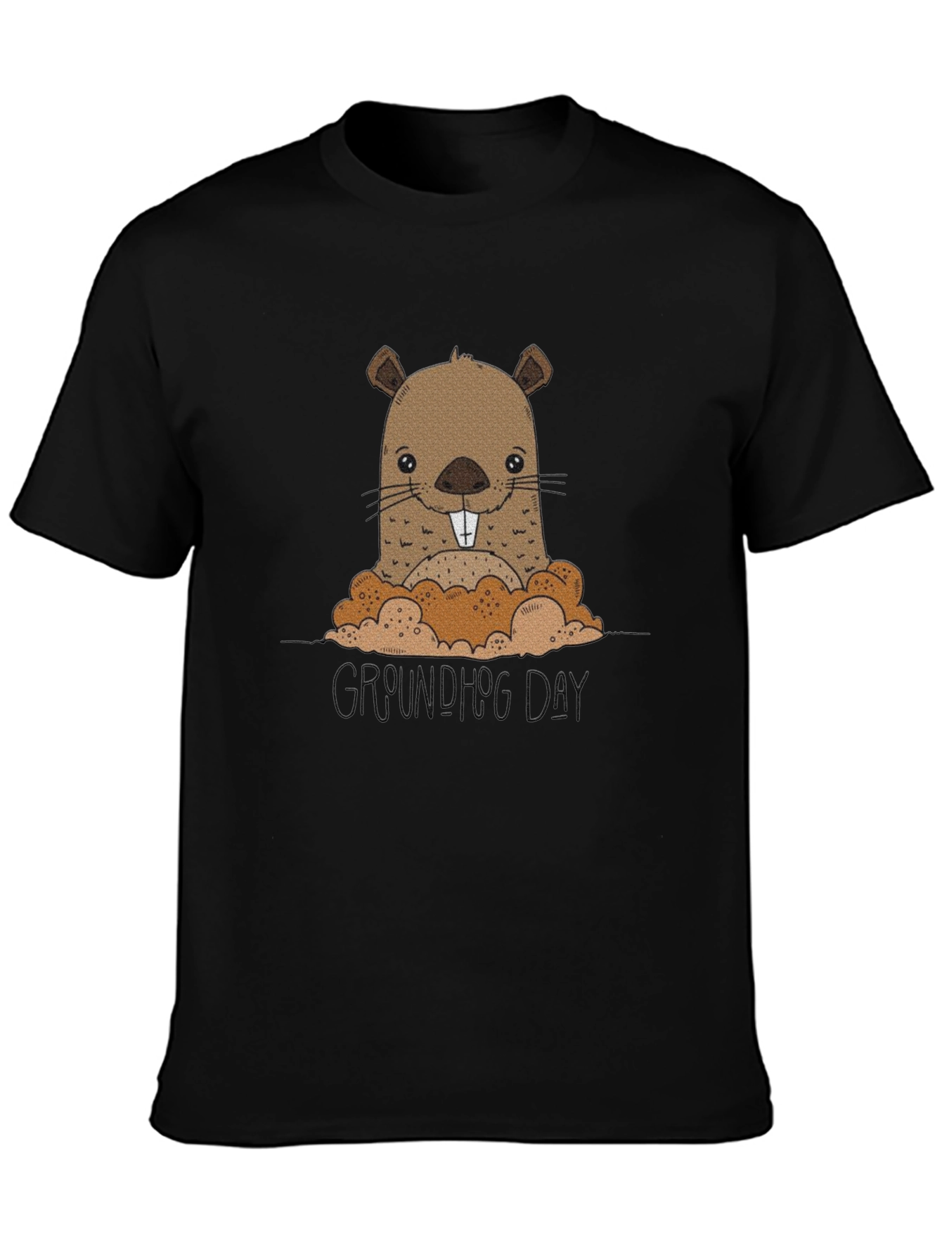 Groundhog Day T-Shirt: Cute Cartoon Design