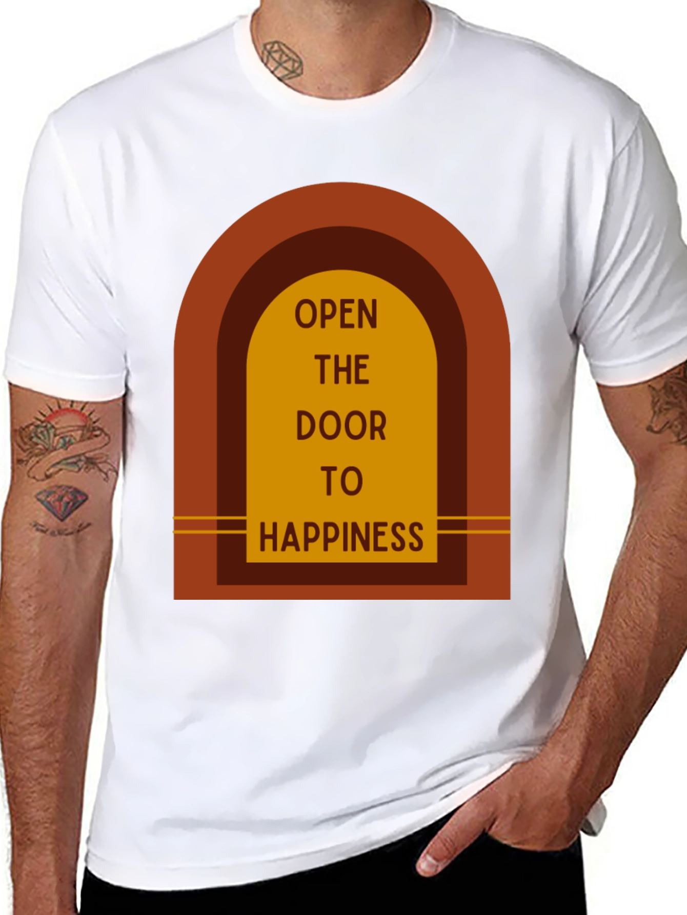 Open Door to Happiness Graphic Tee