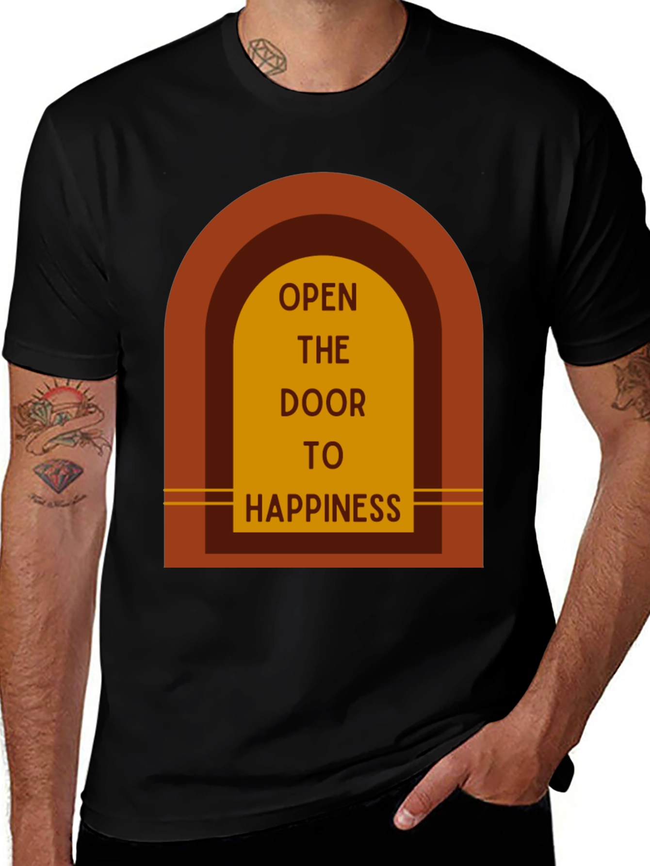 Open Door to Happiness Graphic Tee