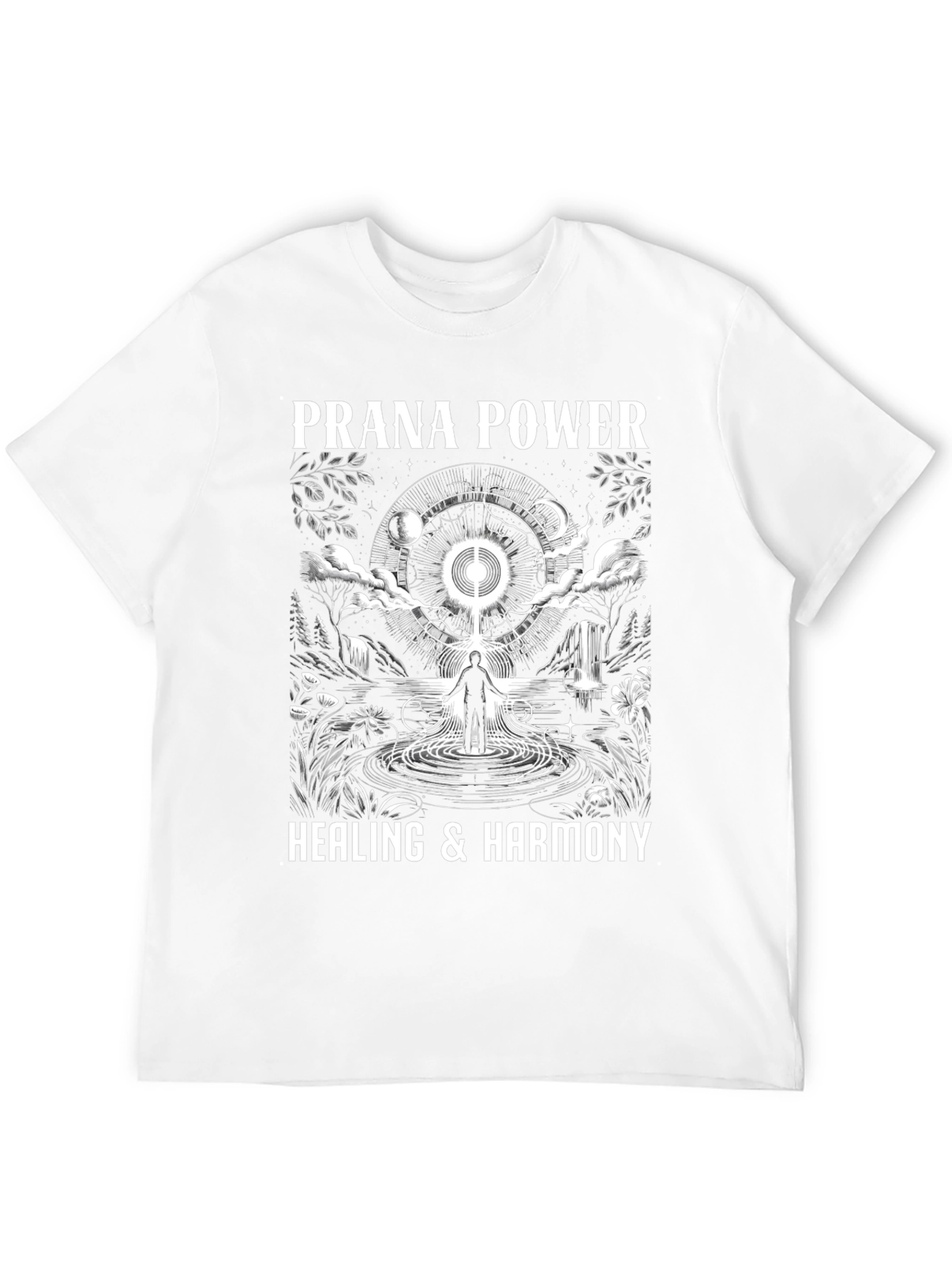 Prana Power Healing Harmony Black Graphic T-Shirt