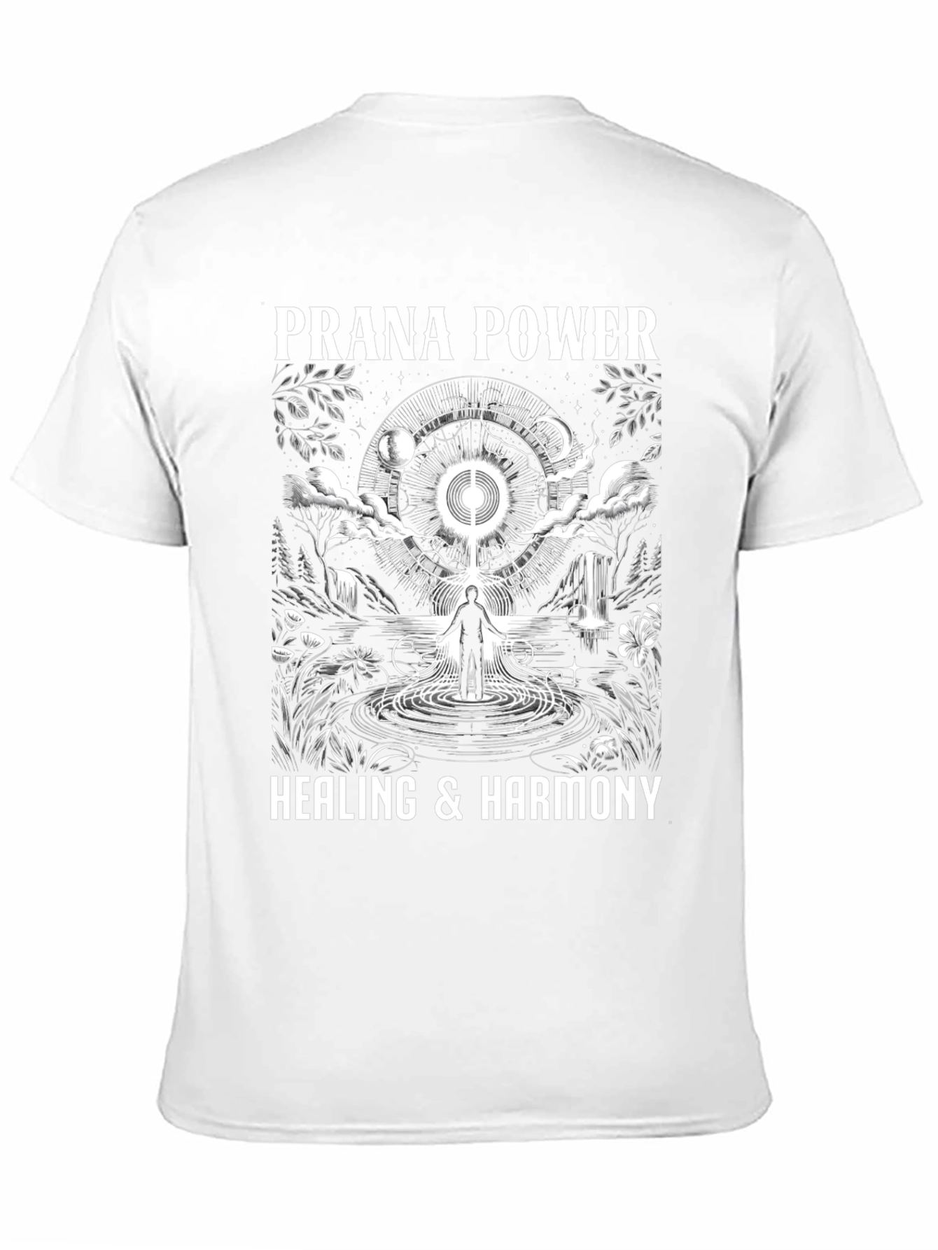 Prana Power Healing Harmony Black Graphic T-Shirt