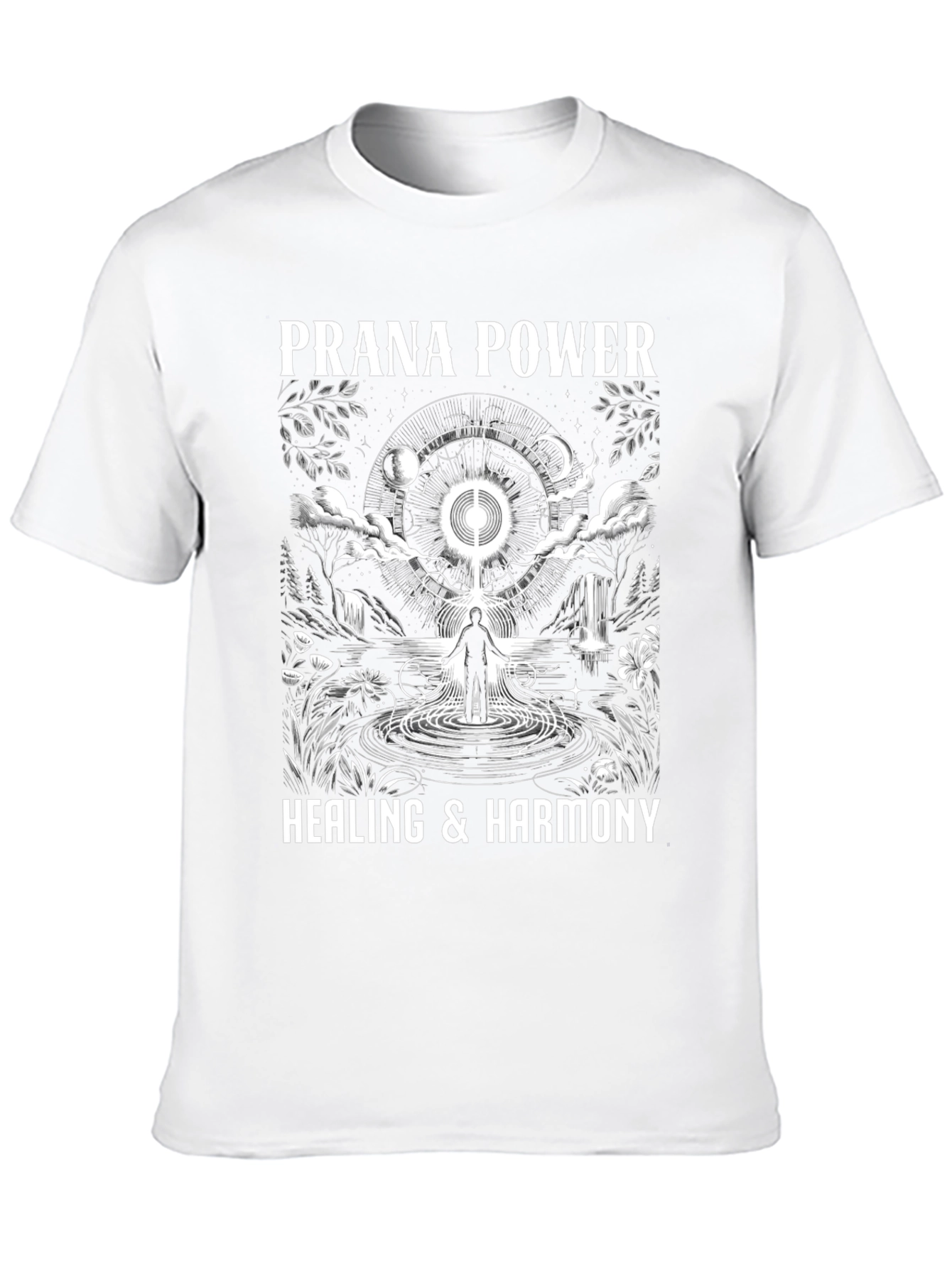 Prana Power Healing Harmony Black Graphic T-Shirt
