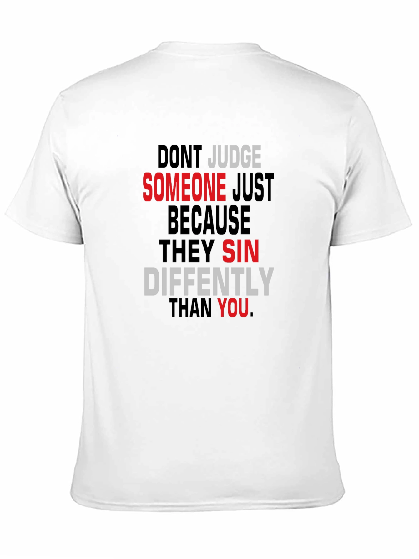 Dont Judge Black Graphic Tee