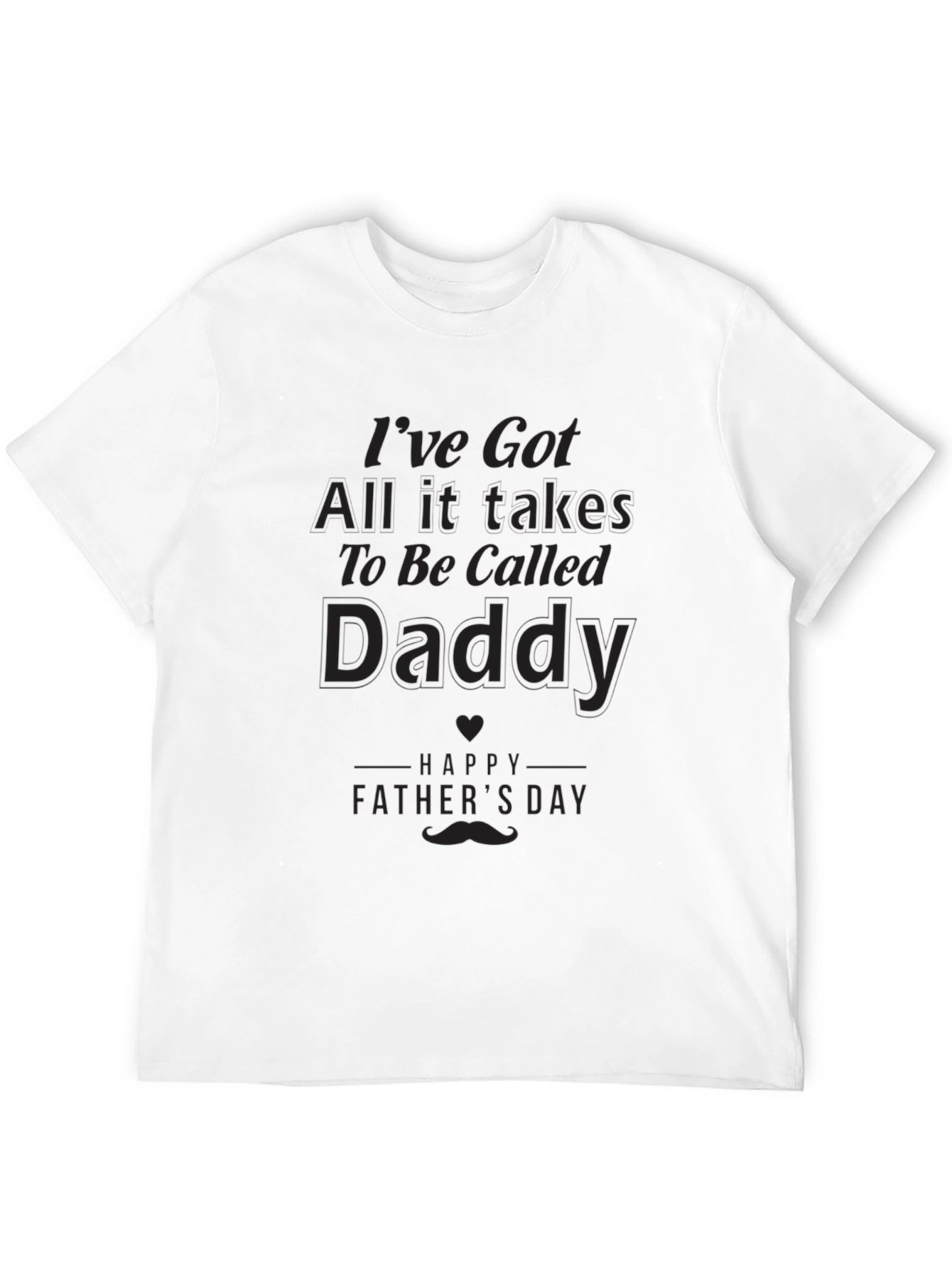 Daddy Fathers Day Black T-Shirt