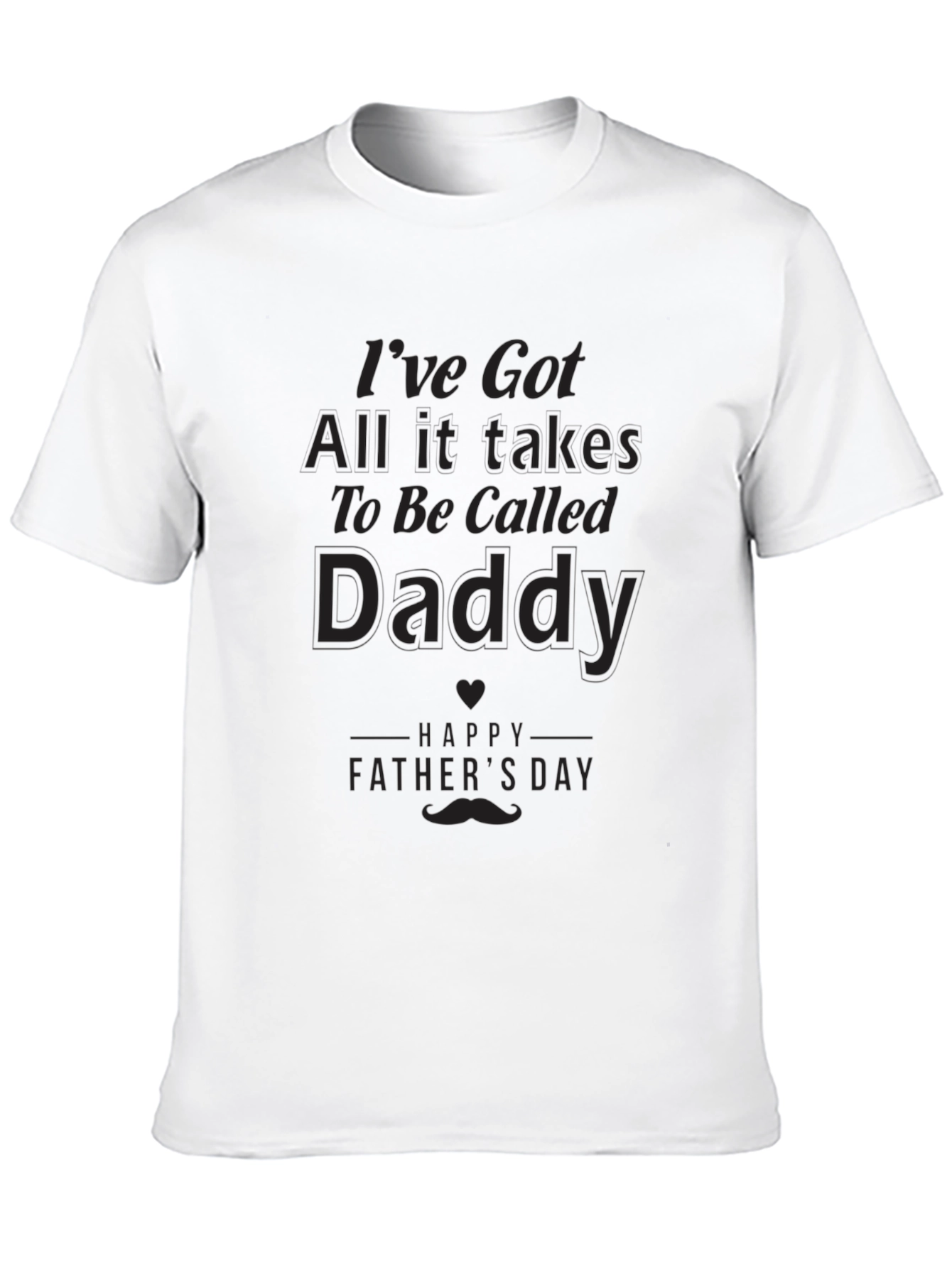 Daddy Fathers Day Black T-Shirt