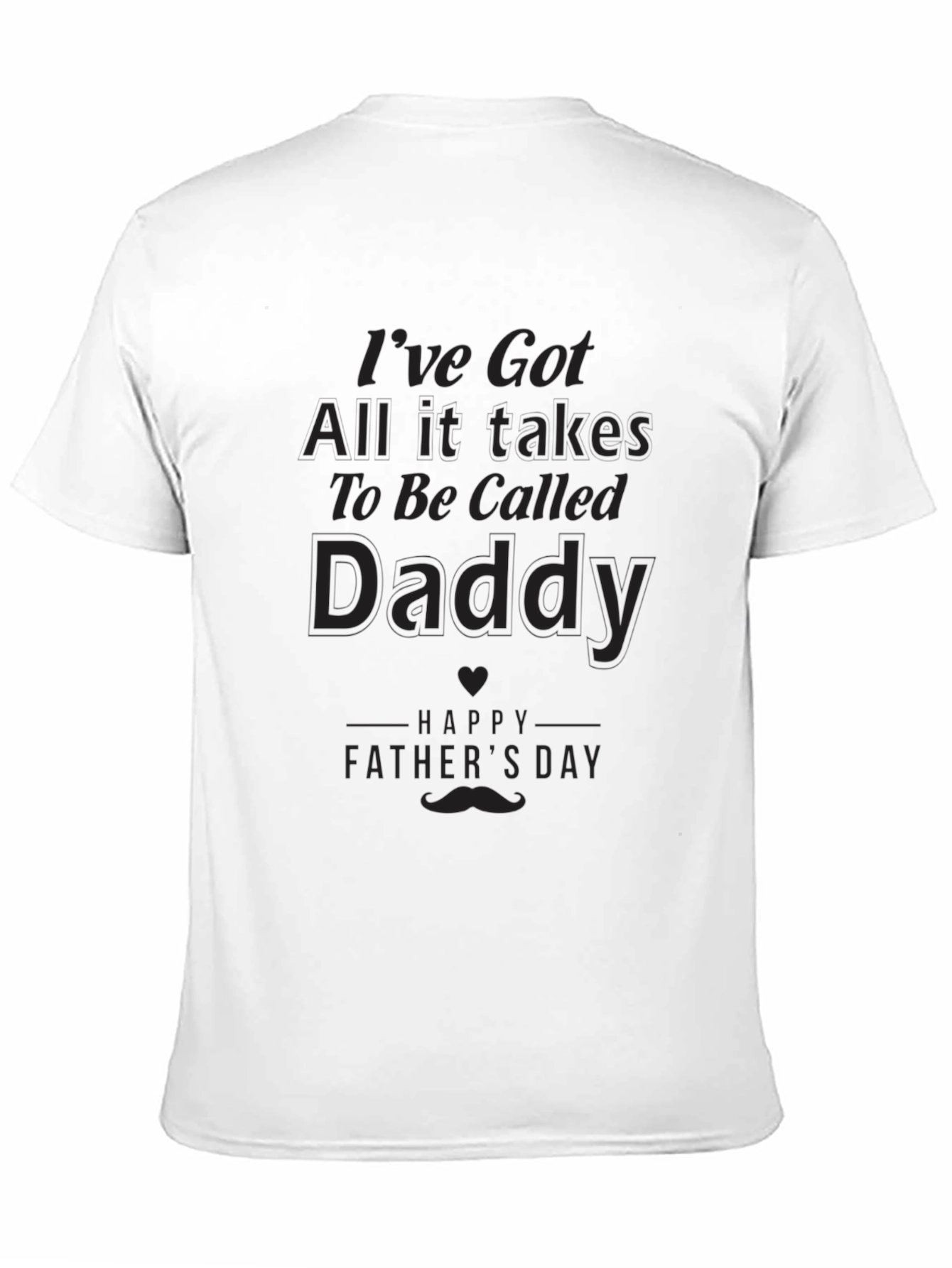 Daddy Fathers Day Black T-Shirt
