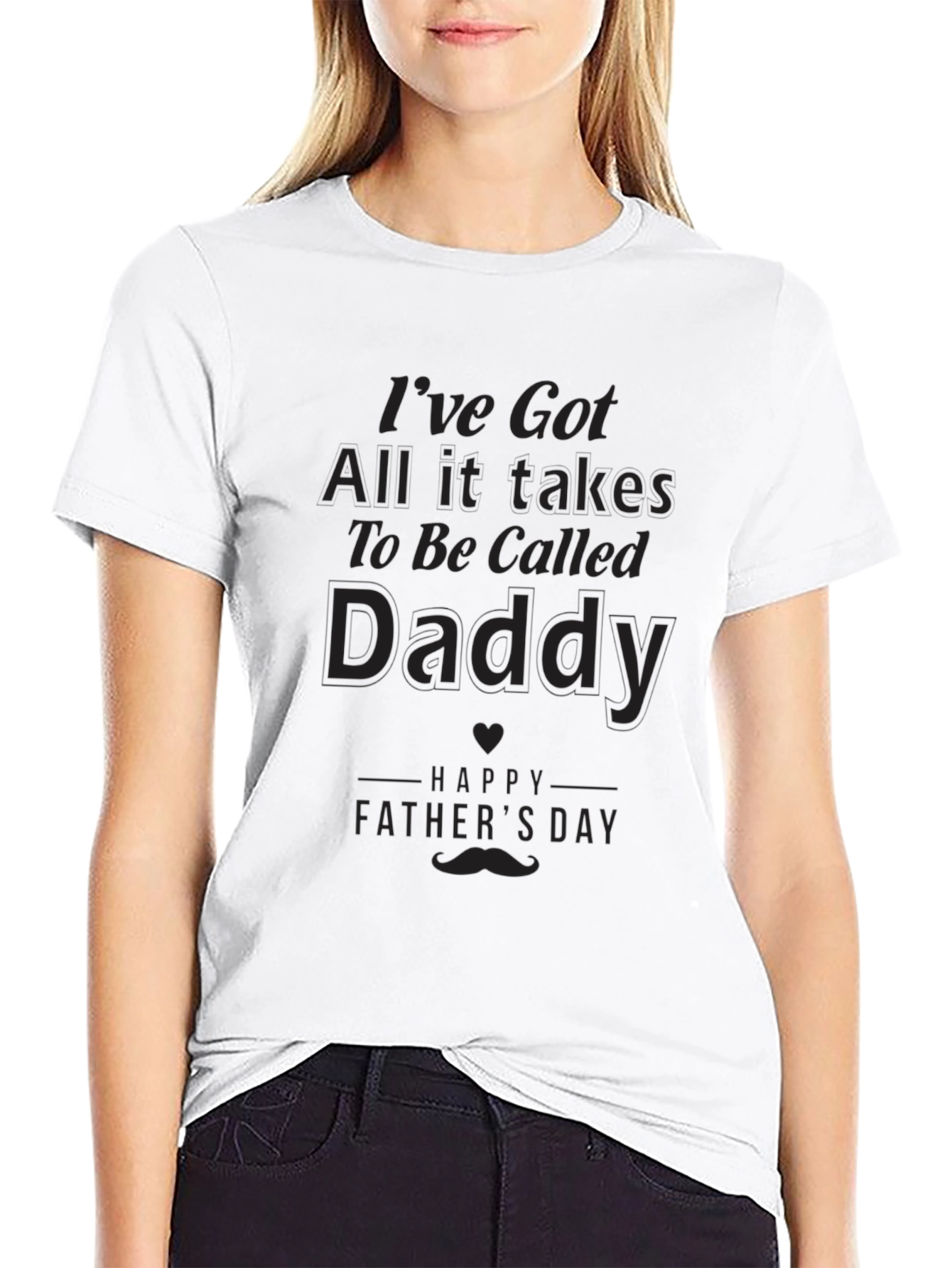 Daddy Fathers Day Black T-Shirt