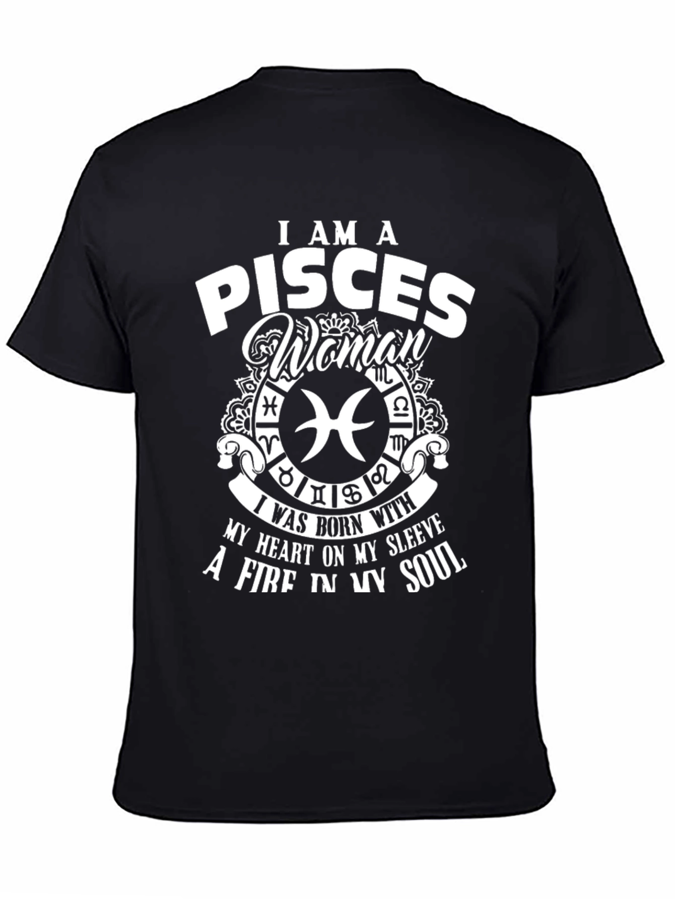 Pisces Woman Graphic Tee - Zodiac Sign Shirt