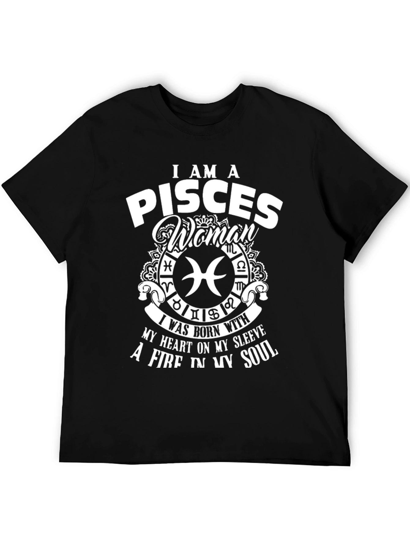 Pisces Woman Graphic Tee - Zodiac Sign Shirt