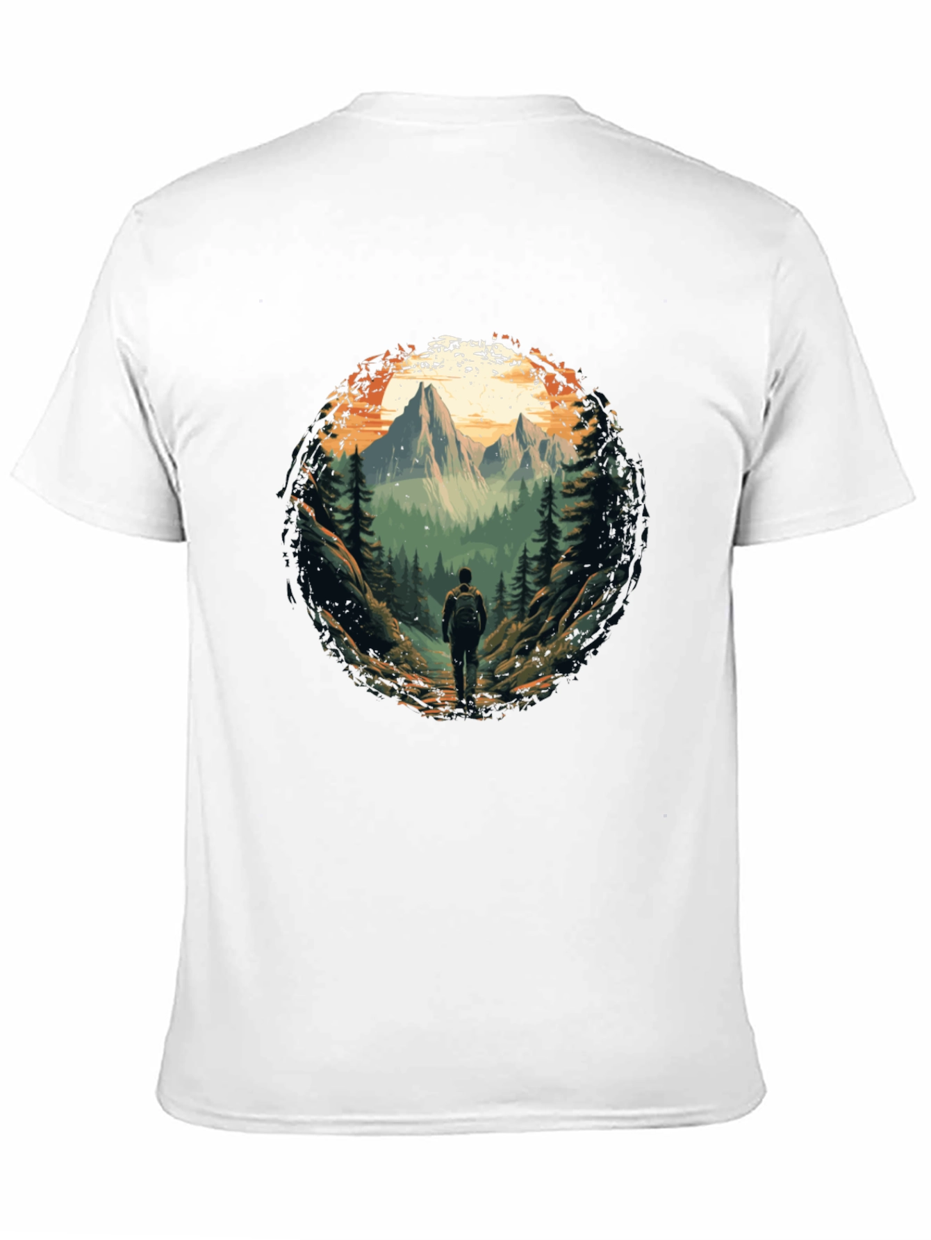 Mountain Hiking T-Shirt - Nature Adventure Tee