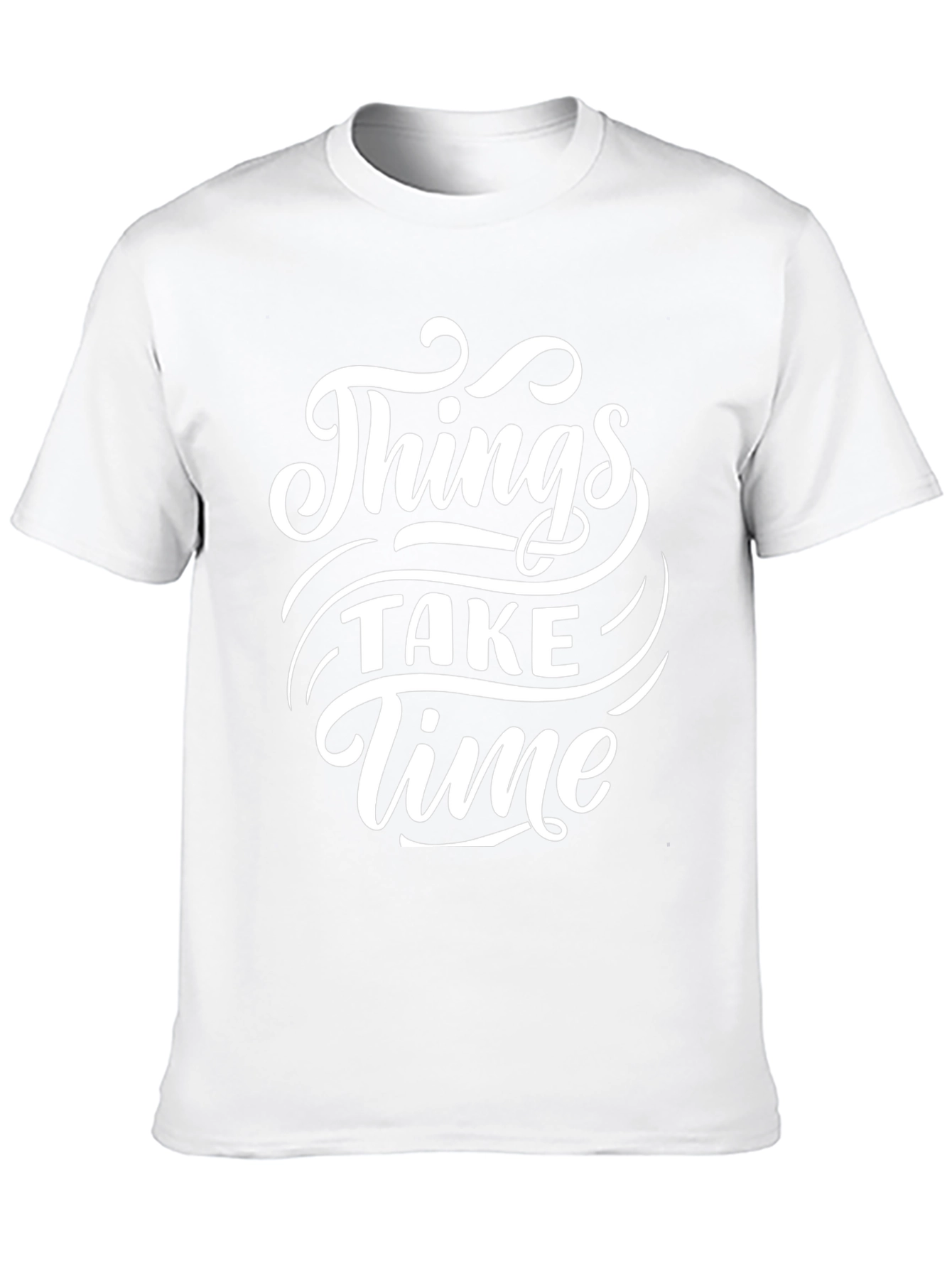 Things Take Time Graphic Black T-Shirt