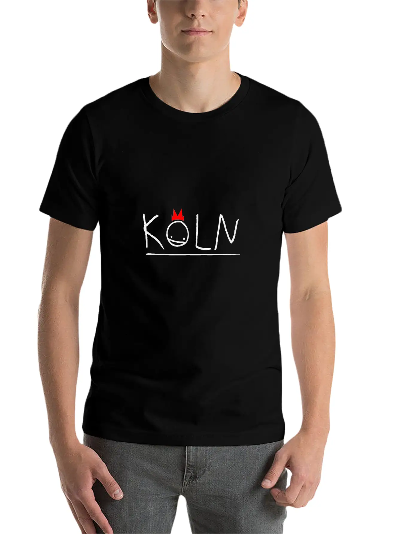 Köln Cologne Motive Germany Unisex Short Sleeve Soft Cotton T-Shirt – Casual Everyday Wear