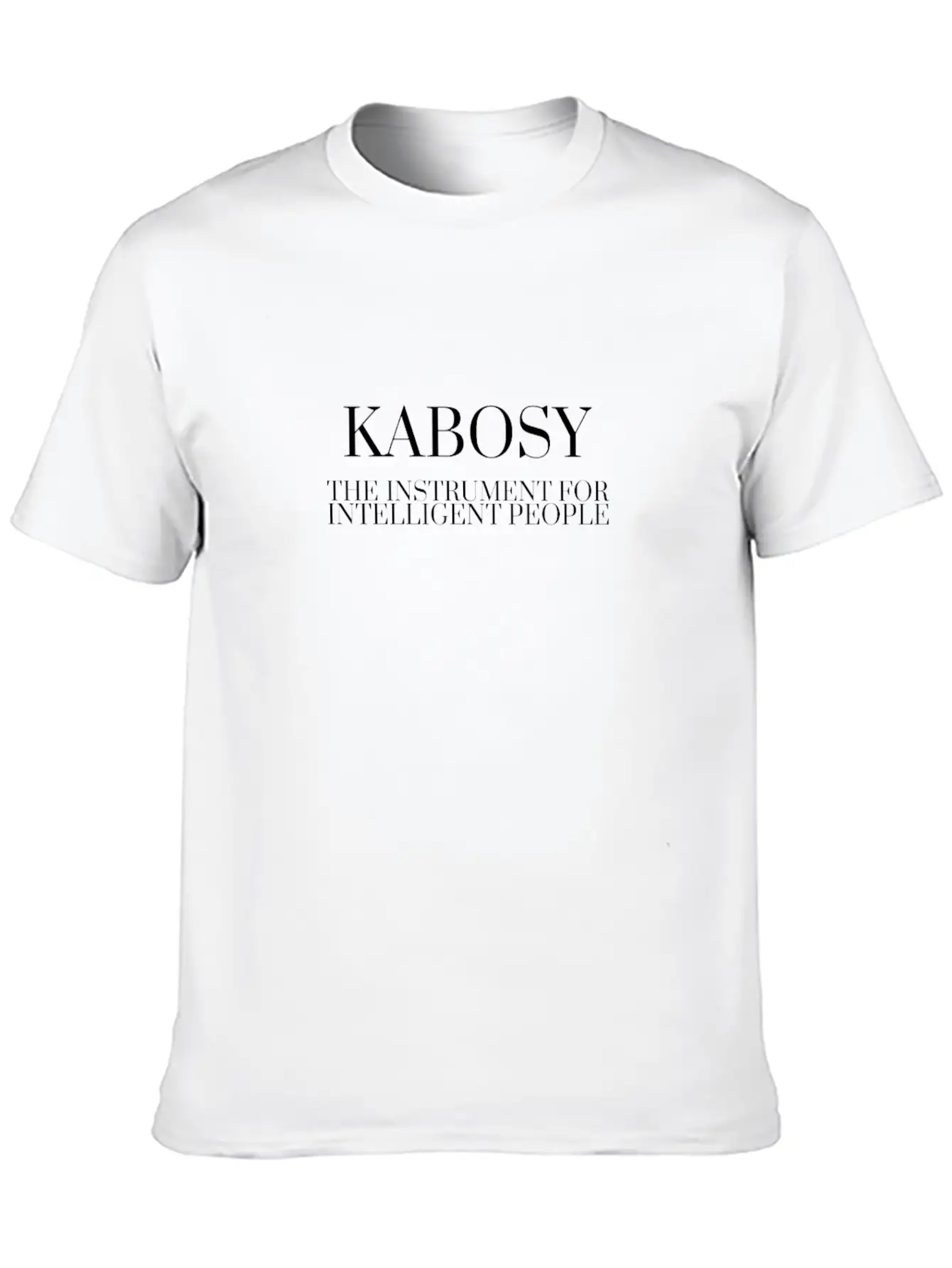 KABOSY The Instrument For Intelligent People Unisex Casual T-Shirt – Clean Design For Daily Comfort