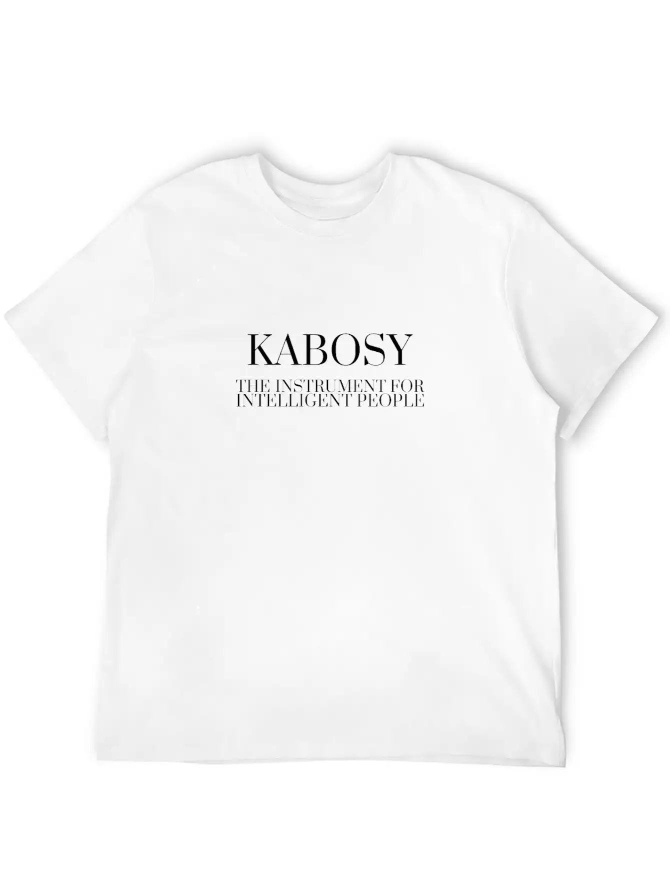 KABOSY The Instrument For Intelligent People Unisex Casual T-Shirt – Clean Design For Daily Comfort