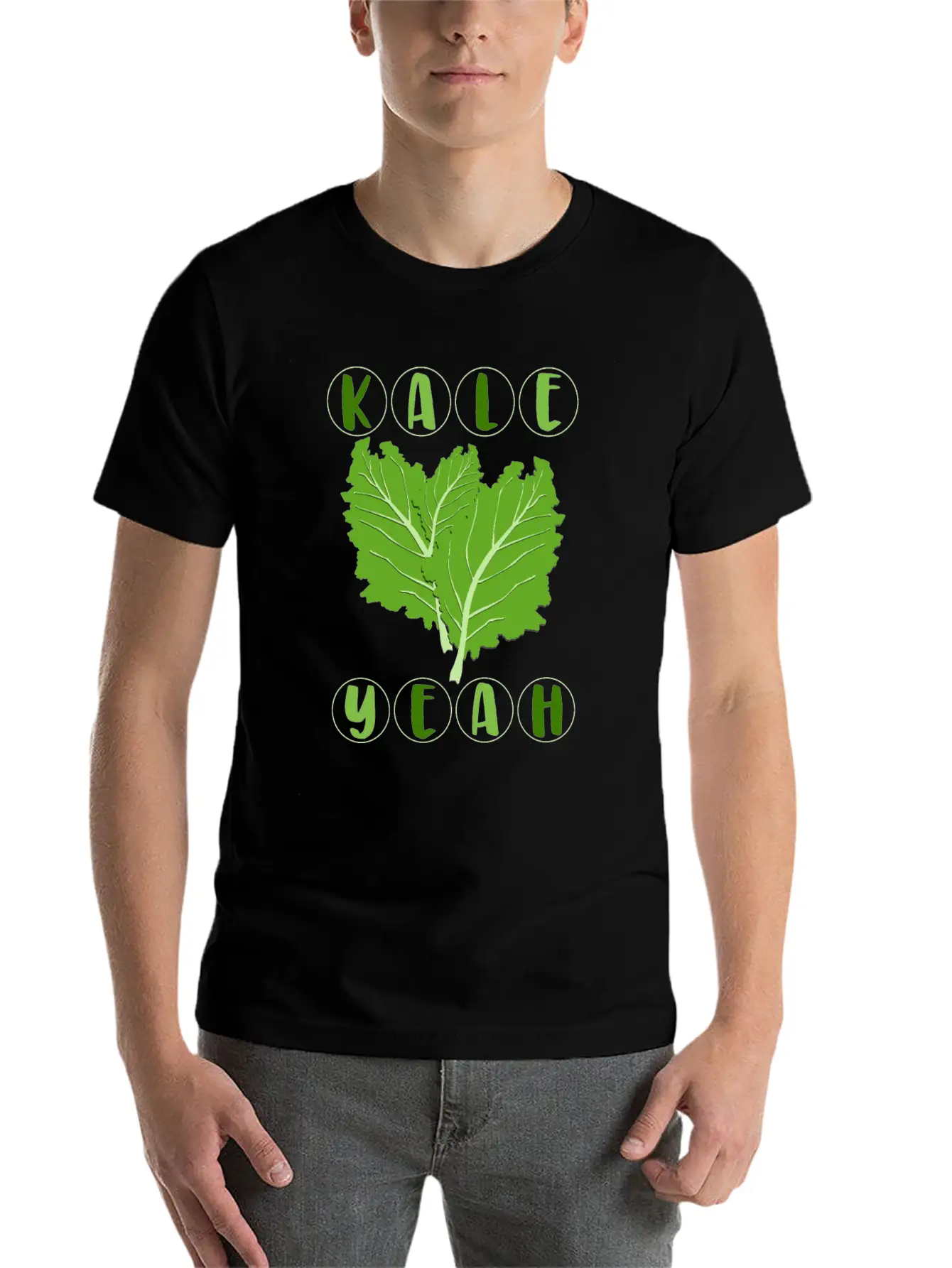 Kale Yeah Vegan Vegetarian Salad Funny Gift Timeless Short Sleeve Tee – Comfy And Minimalist Design
