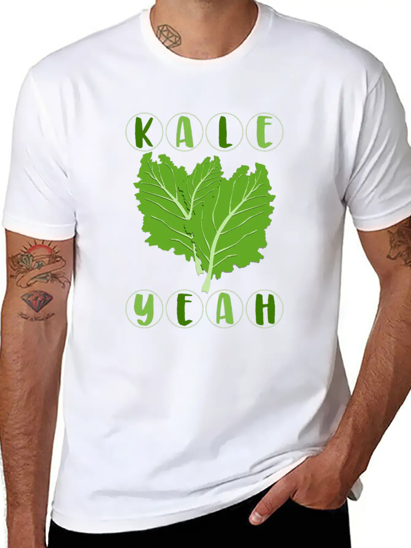 Kale Yeah Vegan Vegetarian Salad Funny Gift Timeless Short Sleeve Tee – Comfy And Minimalist Design