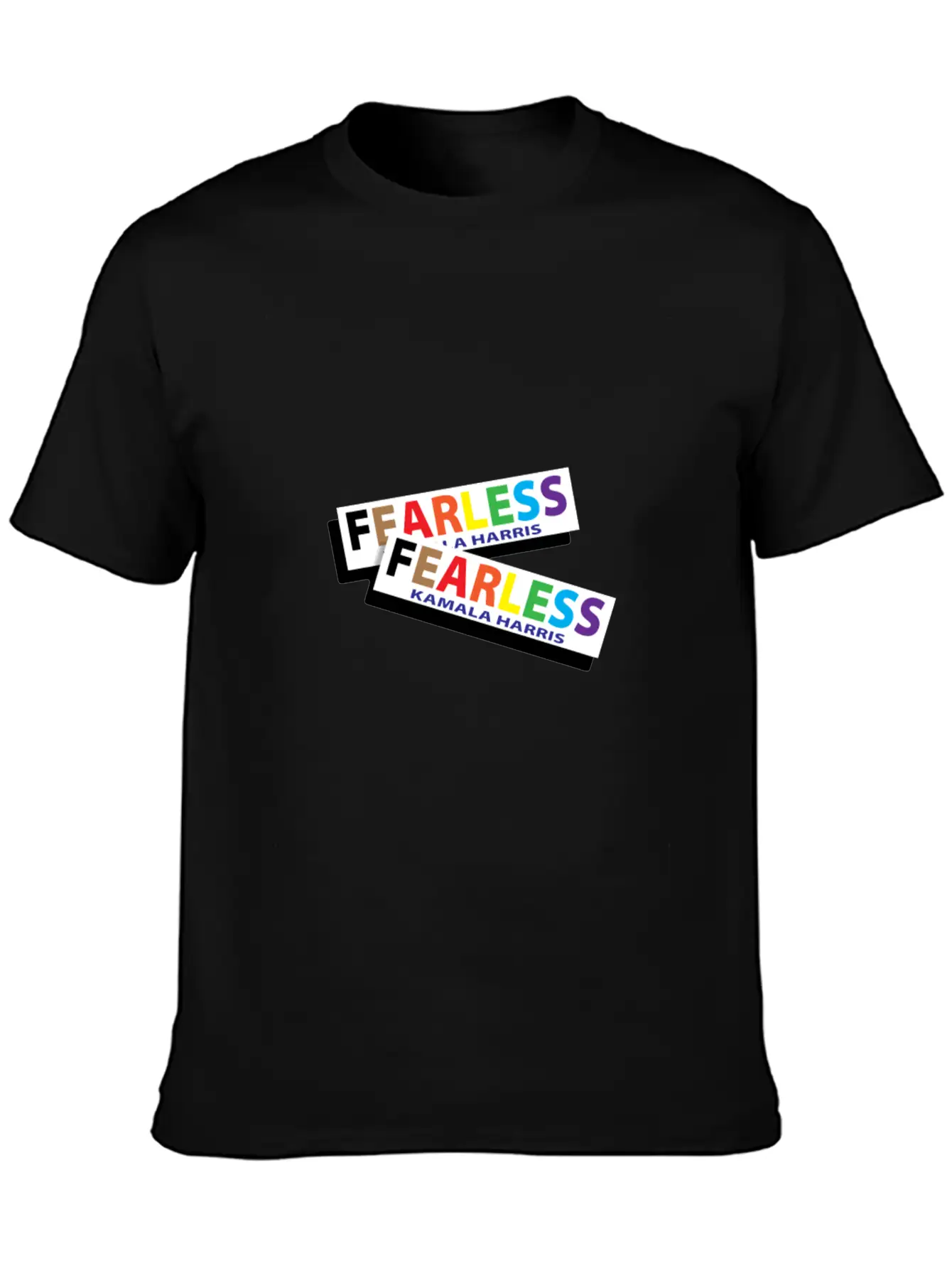 KAMALA HARRIS FEARLESS BUMPER STICKER For Christma Unisex Short Sleeve Soft Cotton T-Shirt – Casual Everyday Wear