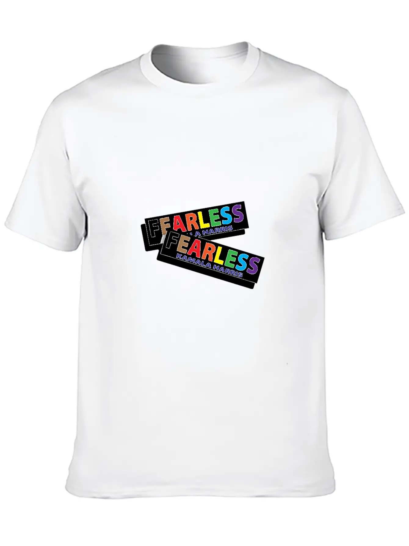 KAMALA HARRIS FEARLESS BUMPER STICKER For Christma Unisex Short Sleeve Soft Cotton T-Shirt – Casual Everyday Wear