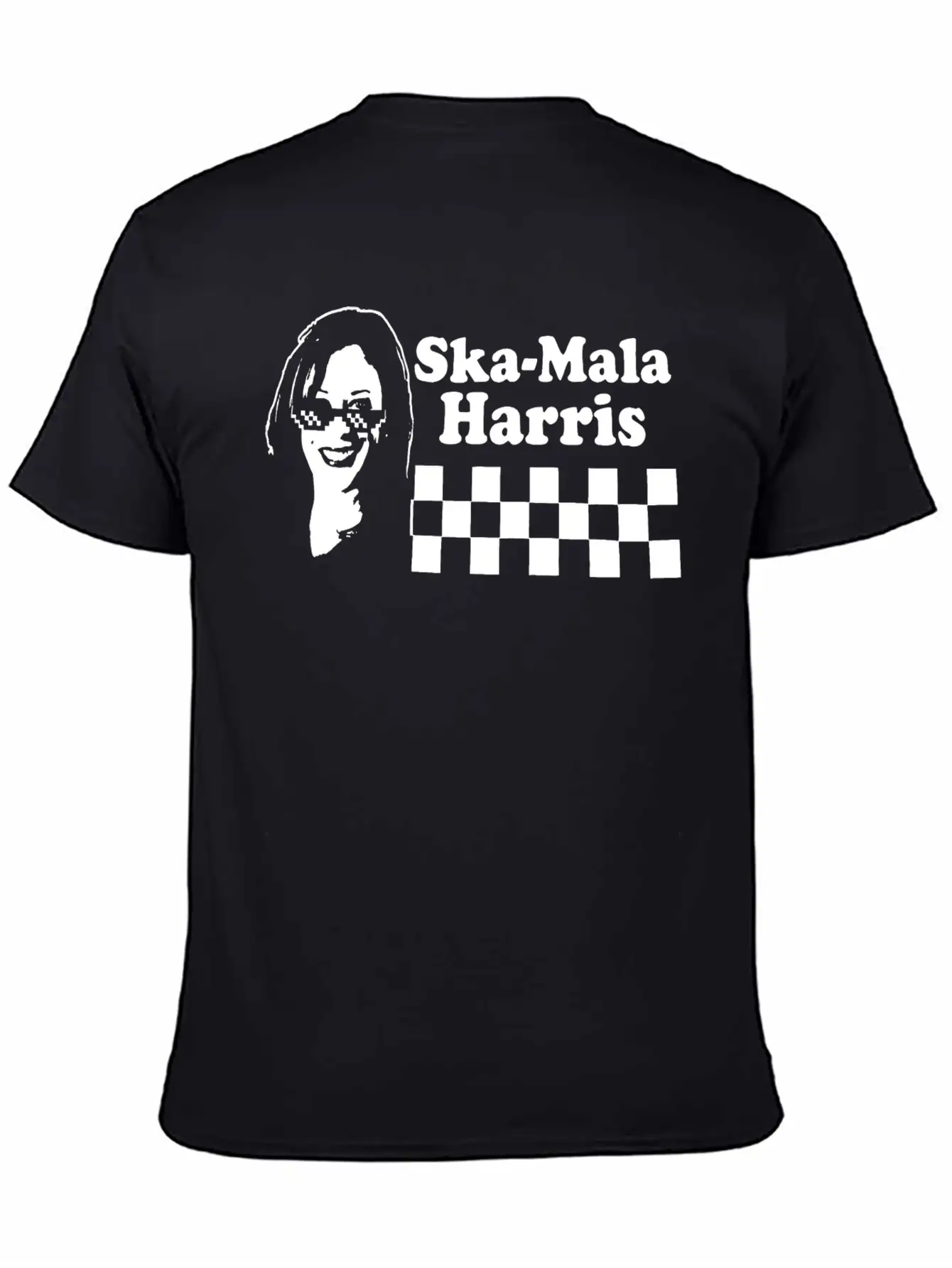 Kamala Harris Ska Mala Harris Checkerboard Shirt Stylish Everyday T-Shirt – Unisex Basic Cotton Tee