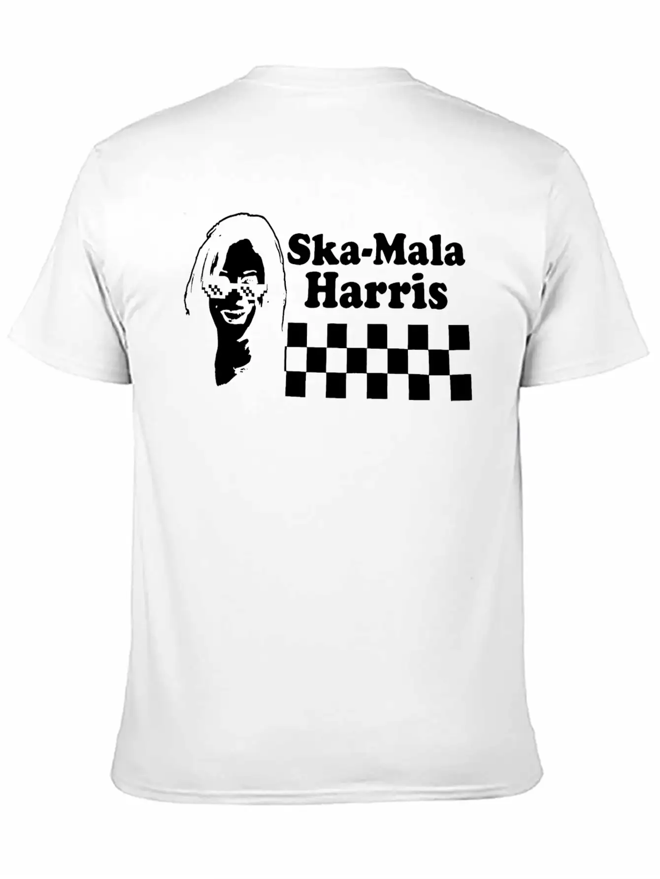 Kamala Harris Ska Mala Harris Checkerboard Shirt Stylish Everyday T-Shirt – Unisex Basic Cotton Tee