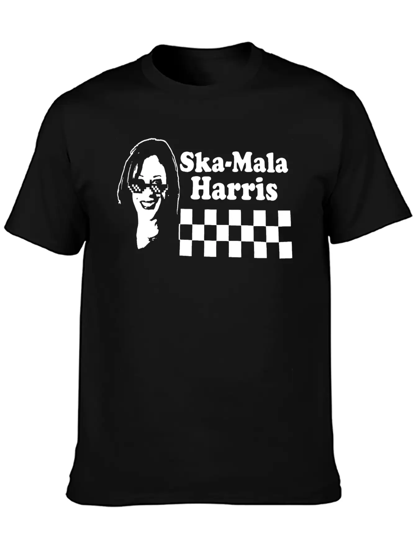 Kamala Harris Ska Mala Harris Checkerboard Shirt Stylish Everyday T-Shirt – Unisex Basic Cotton Tee