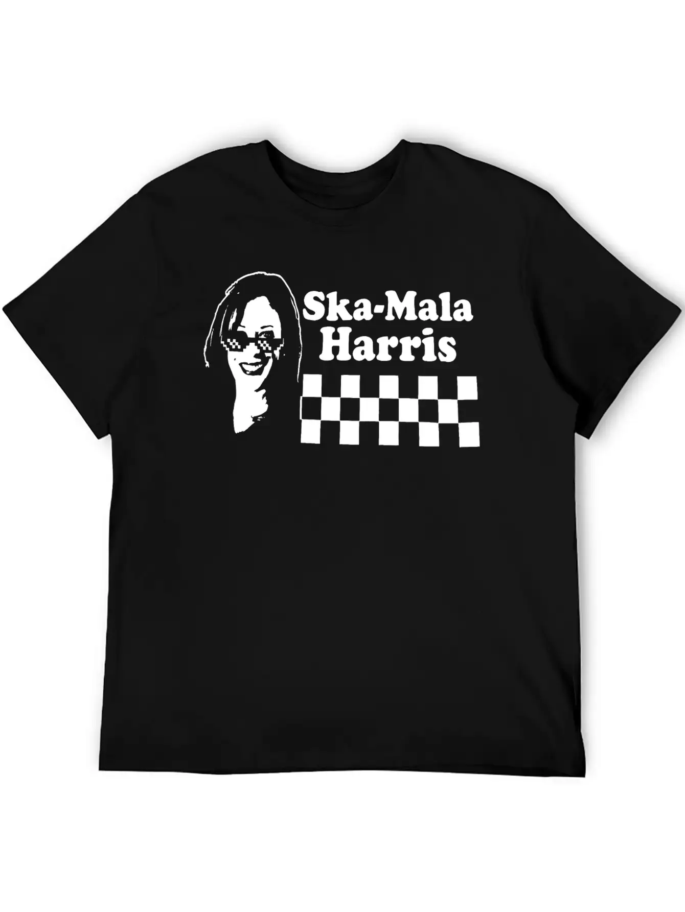 Kamala Harris Ska Mala Harris Checkerboard Shirt Stylish Everyday T-Shirt – Unisex Basic Cotton Tee