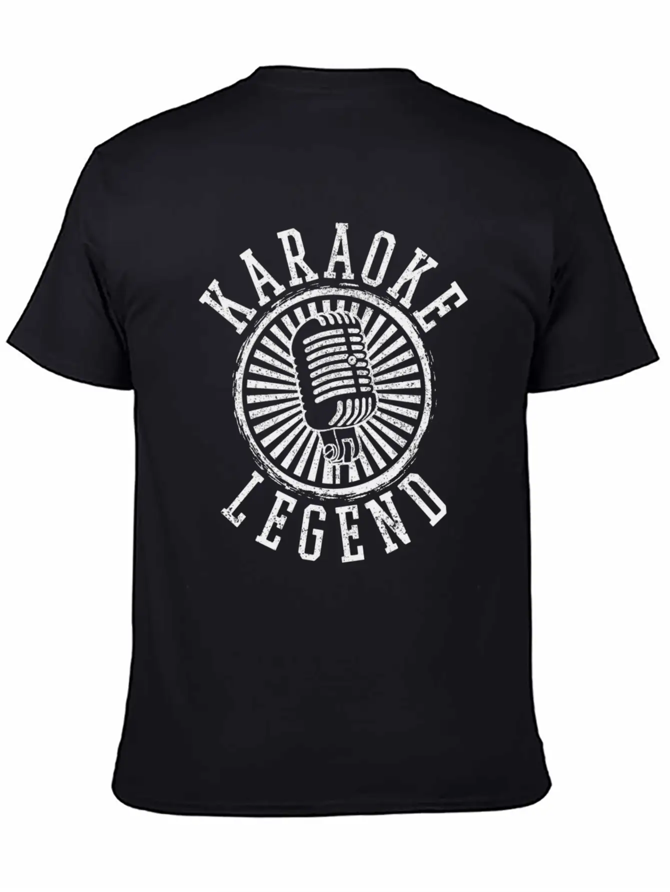 Karaoke Legendsinging Microphone Party Singer Birt Unisex Short Sleeve Soft Cotton T-Shirt – Casual Everyday Wear