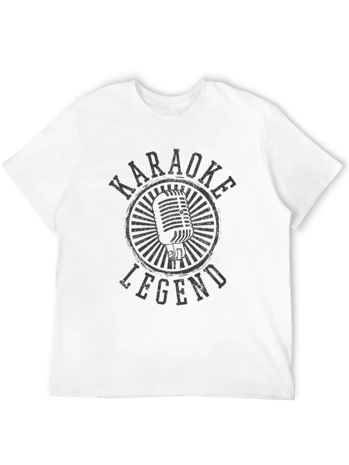 Karaoke Legendsinging Microphone Party Singer Birt Unisex Short Sleeve Soft Cotton T-Shirt – Casual Everyday Wear