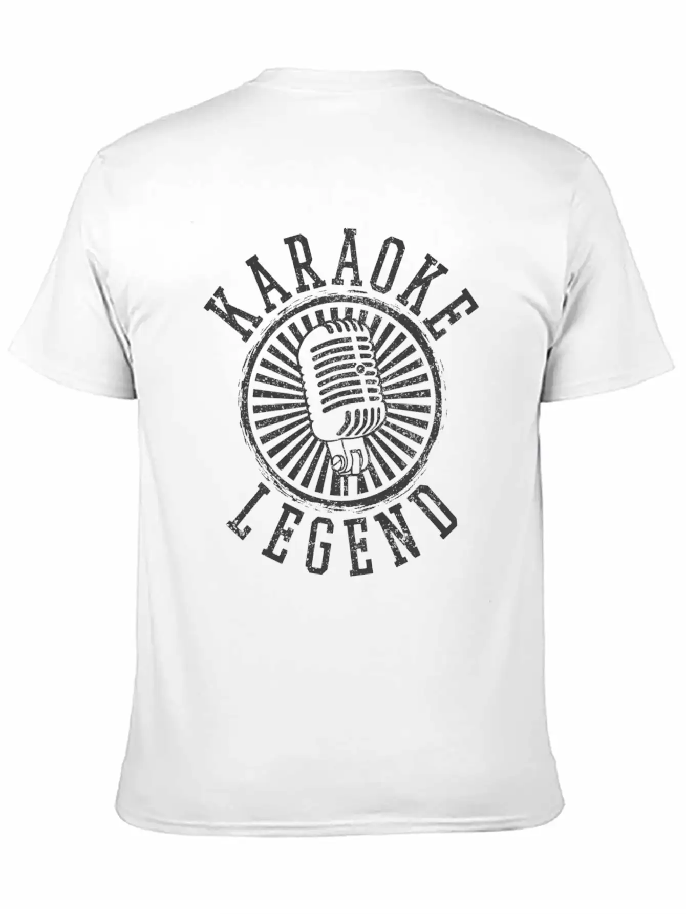Karaoke Legendsinging Microphone Party Singer Birt Unisex Short Sleeve Soft Cotton T-Shirt – Casual Everyday Wear