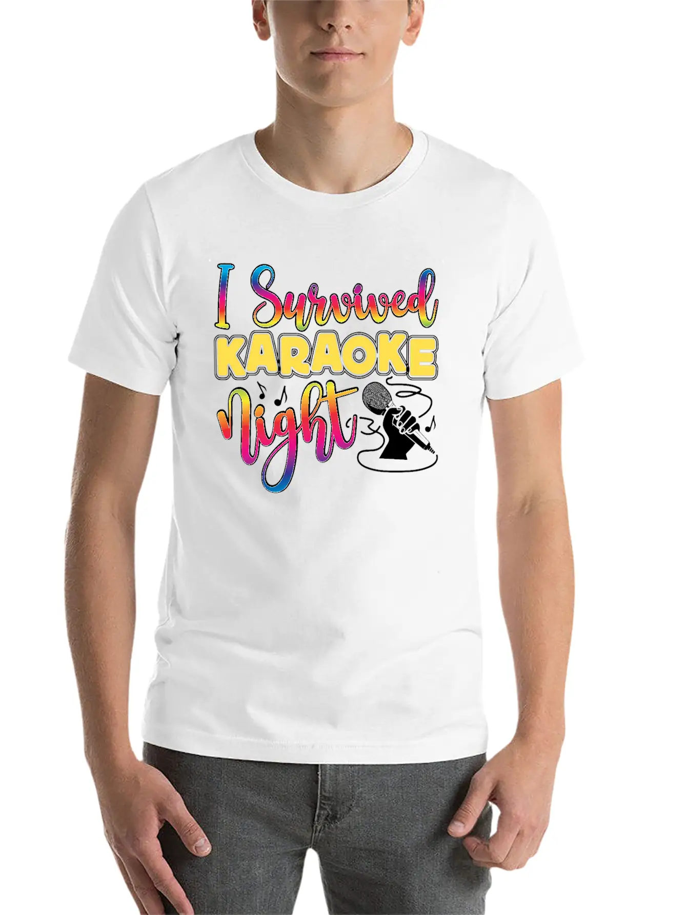 Karaoke Singer 80s Retro I Timeless Short Sleeve Tee – Comfy And Minimalist Design