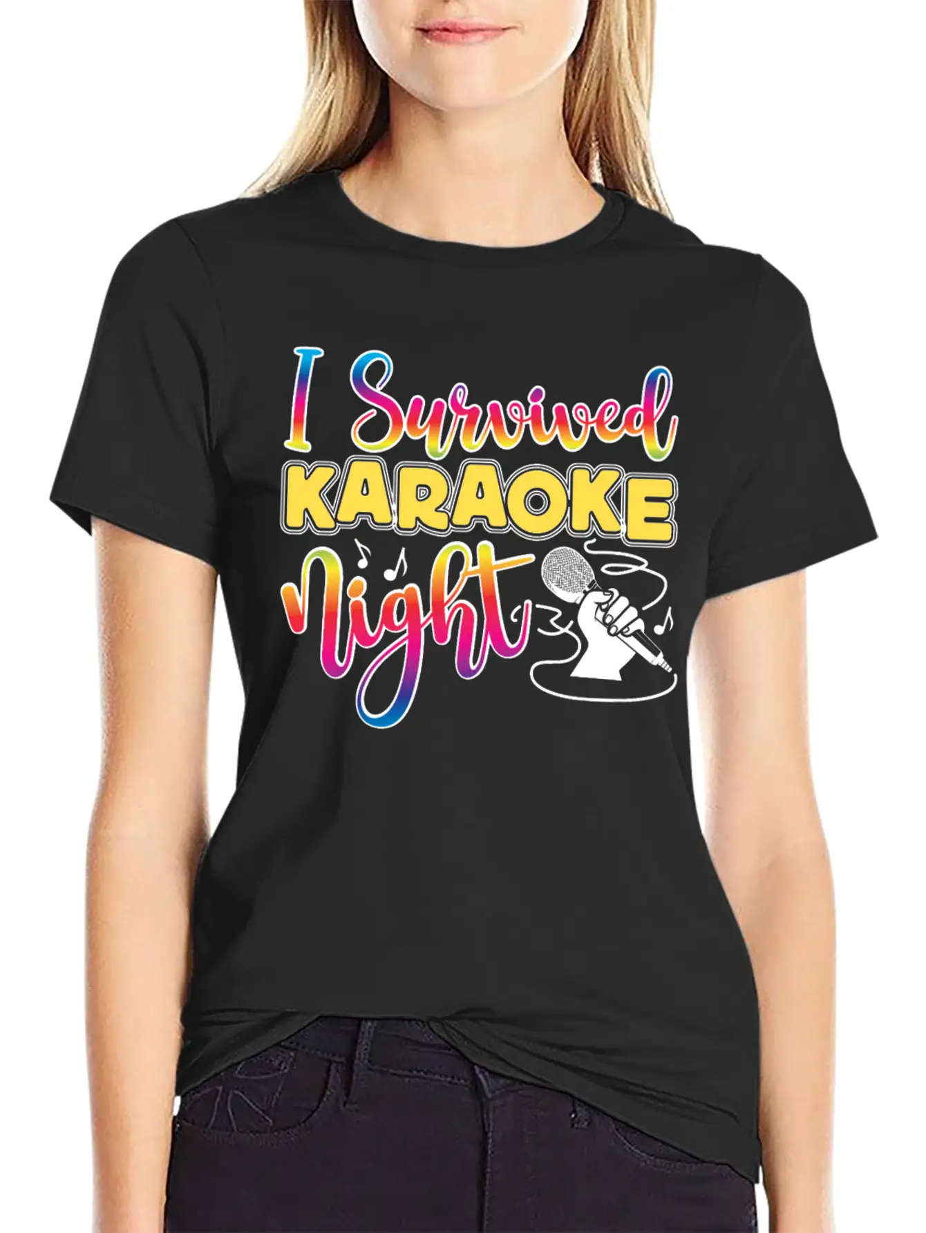 Karaoke Singer 80s Retro I Timeless Short Sleeve Tee – Comfy And Minimalist Design