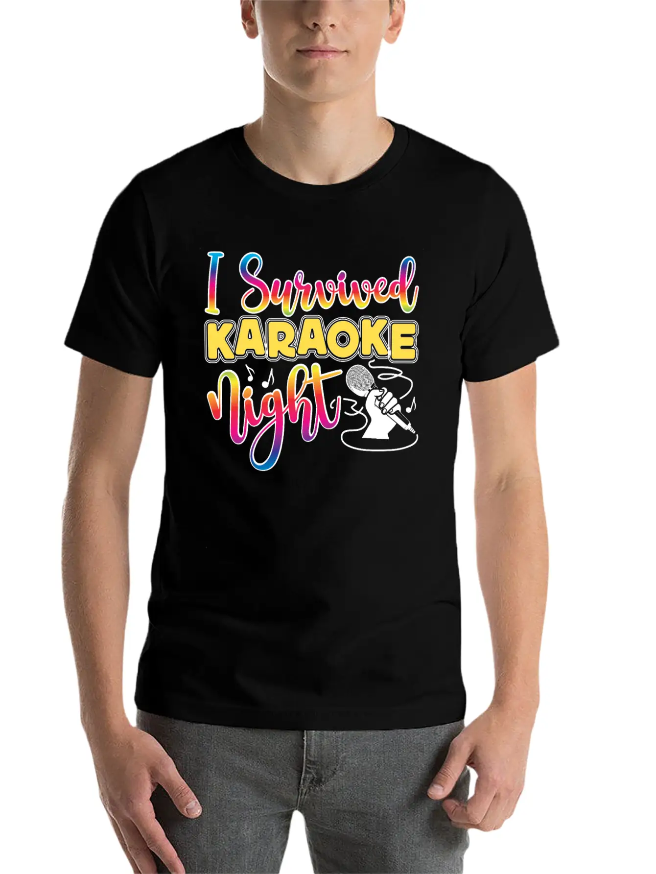 Karaoke Singer 80s Retro I Timeless Short Sleeve Tee – Comfy And Minimalist Design