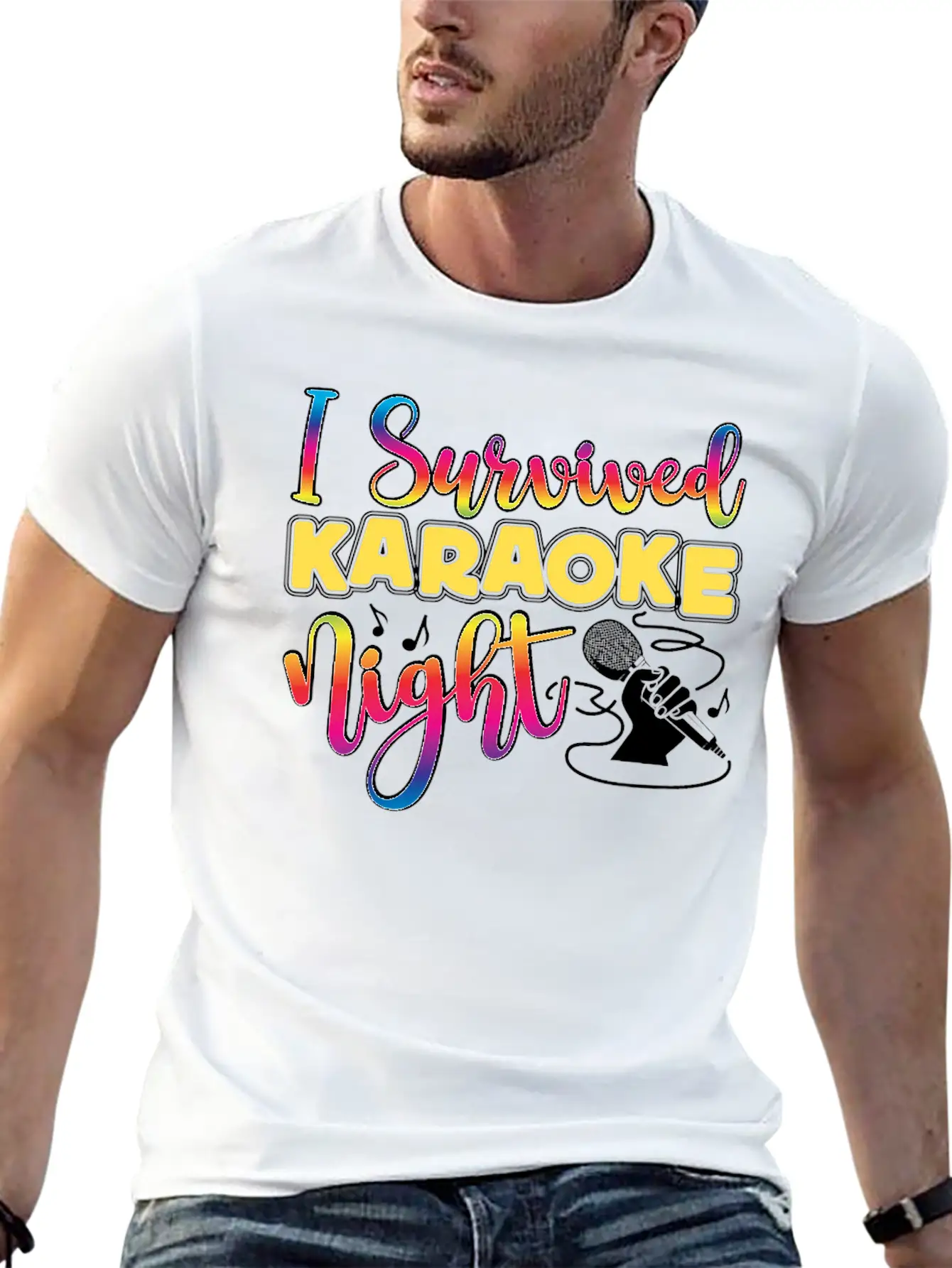 Karaoke Singer 80s Retro I Timeless Short Sleeve Tee – Comfy And Minimalist Design