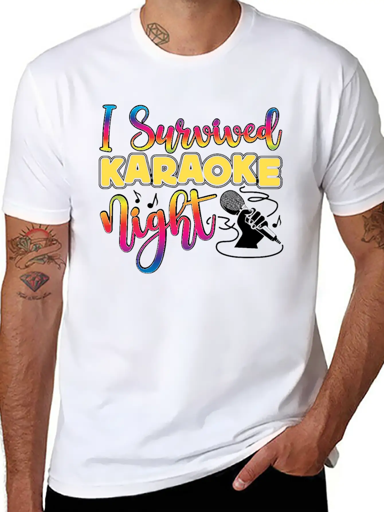 Karaoke Singer 80s Retro I Timeless Short Sleeve Tee – Comfy And Minimalist Design