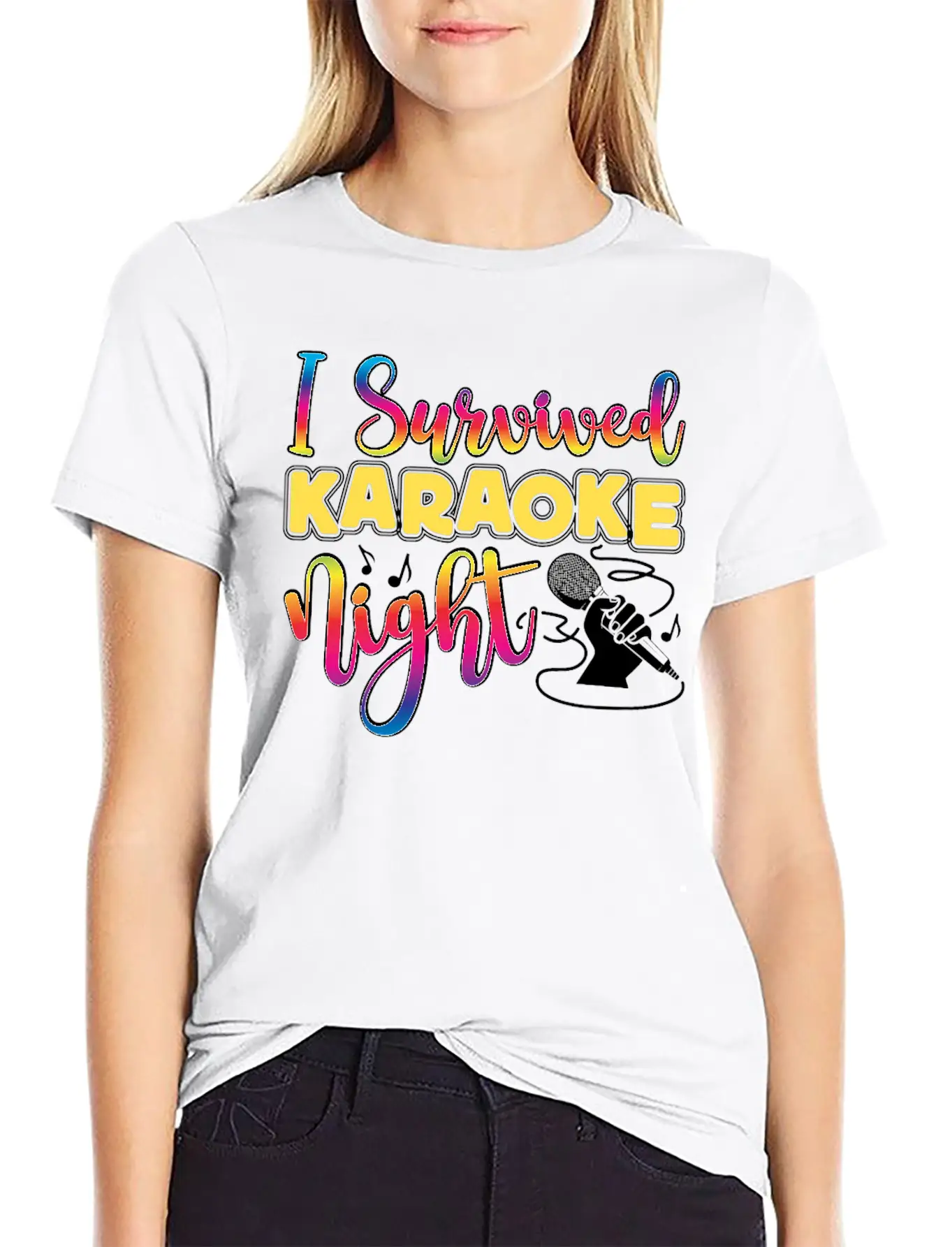 Karaoke Singer 80s Retro I Timeless Short Sleeve Tee – Comfy And Minimalist Design