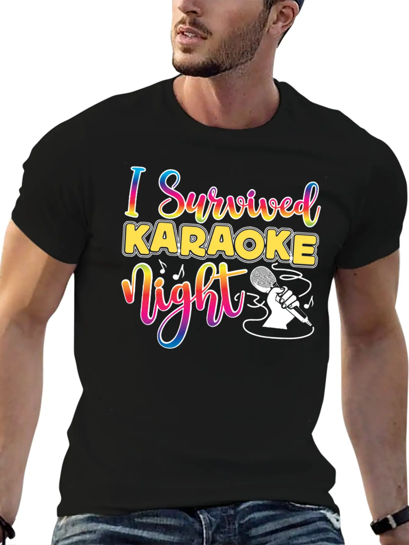 Karaoke Singer 80s Retro I Timeless Short Sleeve Tee – Comfy And Minimalist Design