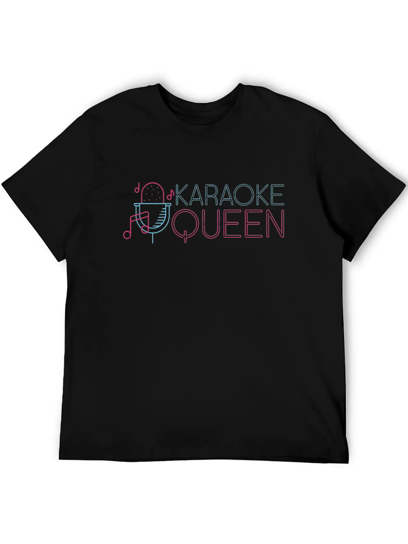 Karaoke Singer 80s Retro Karaoke Stylish Everyday T-Shirt – Unisex Basic Cotton Tee