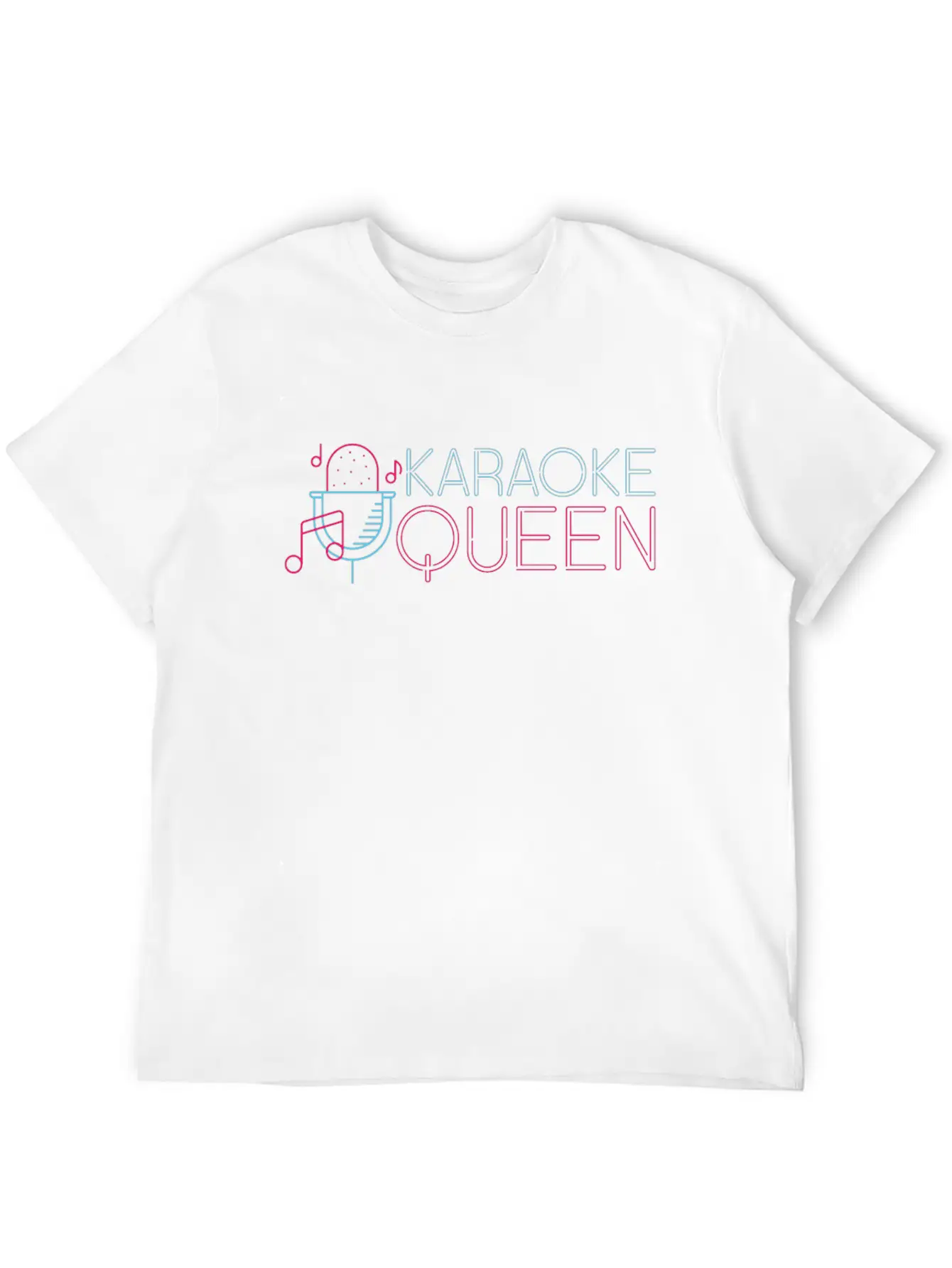 Karaoke Singer 80s Retro Karaoke Stylish Everyday T-Shirt – Unisex Basic Cotton Tee