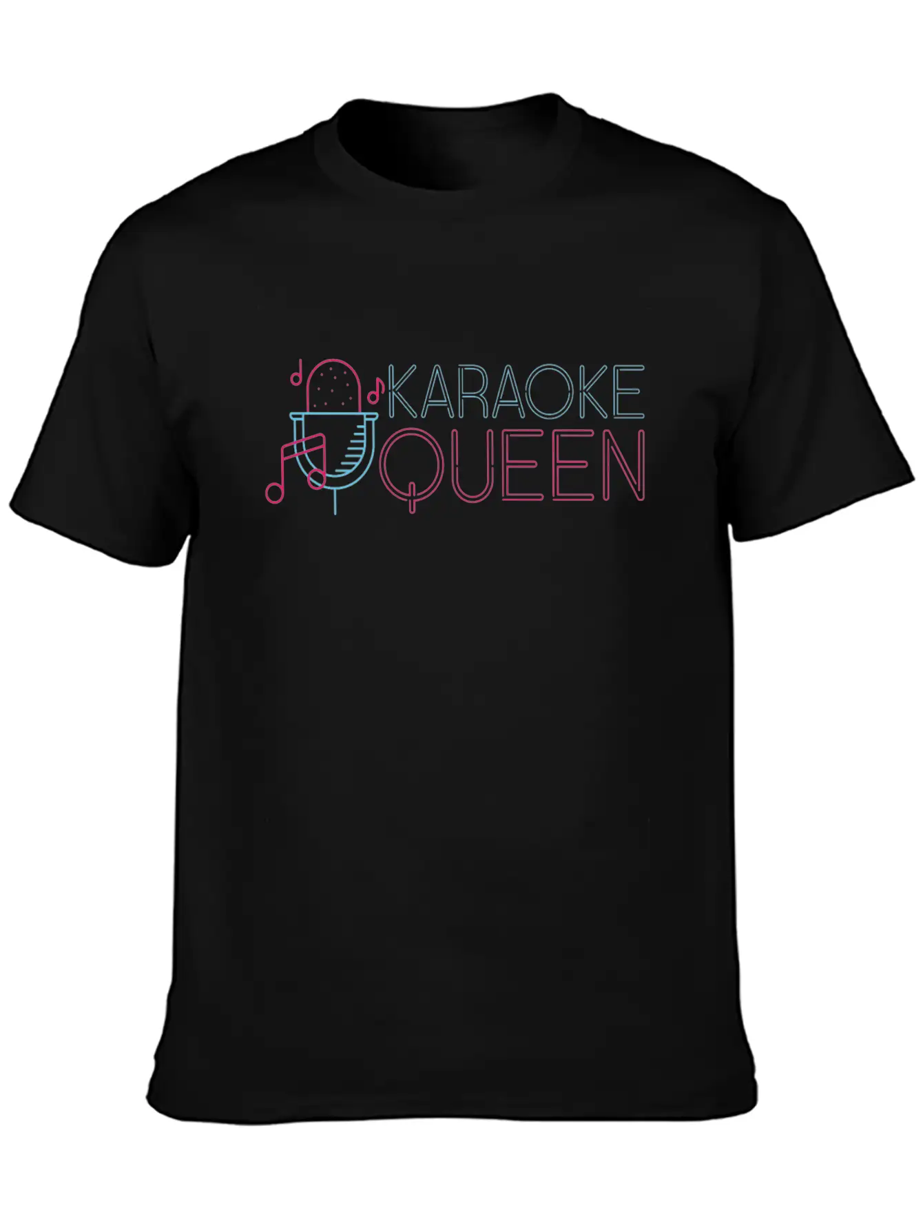 Karaoke Singer 80s Retro Karaoke Stylish Everyday T-Shirt – Unisex Basic Cotton Tee